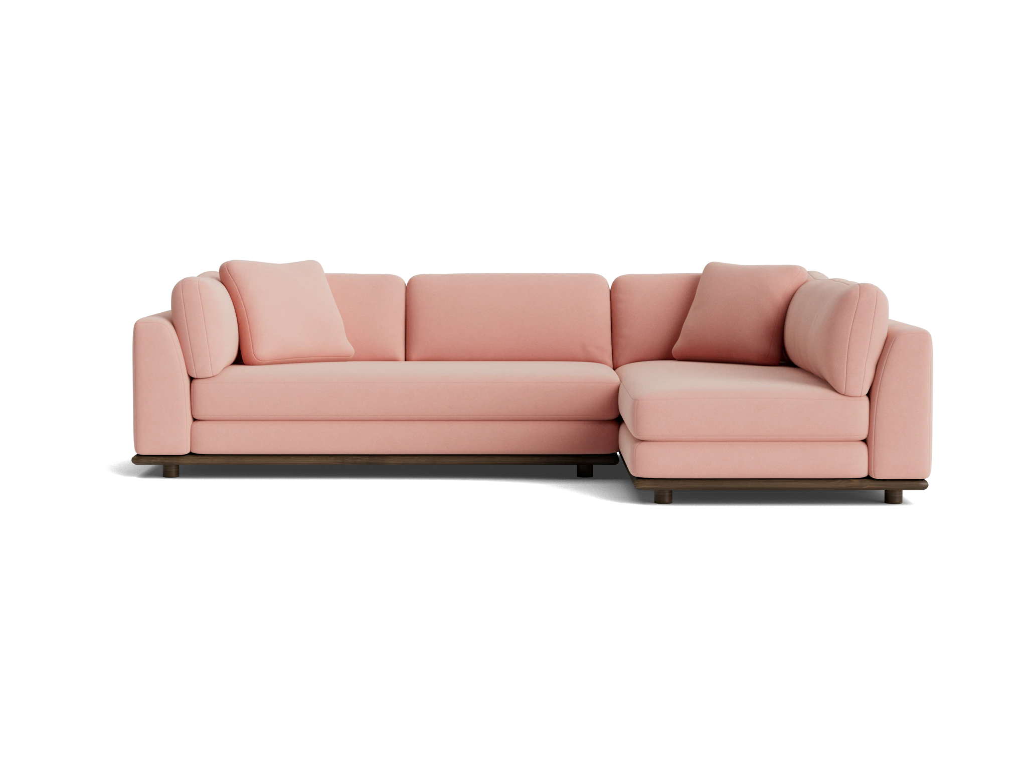 miller sectional royale blush
