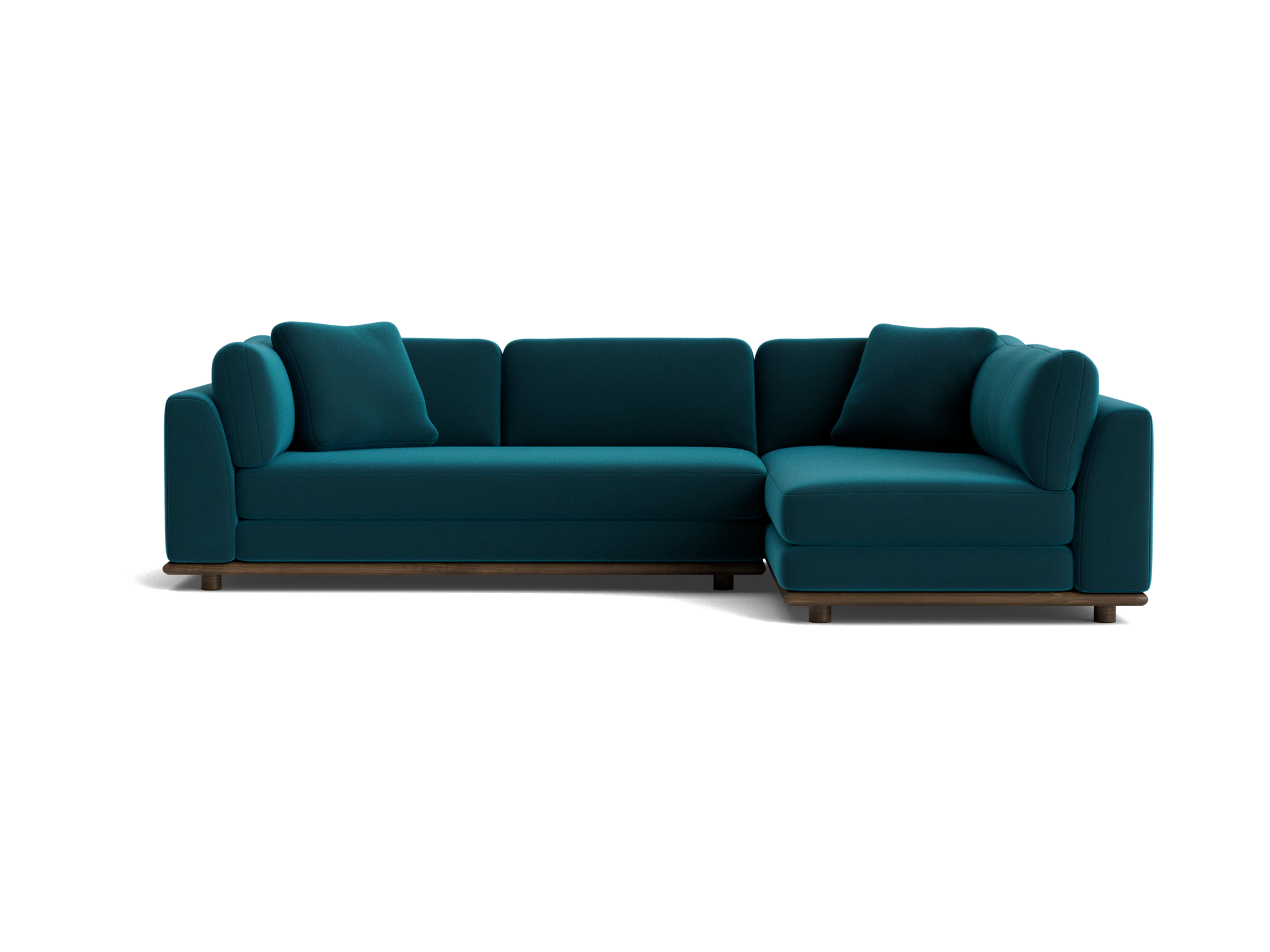miller sectional royale peacock