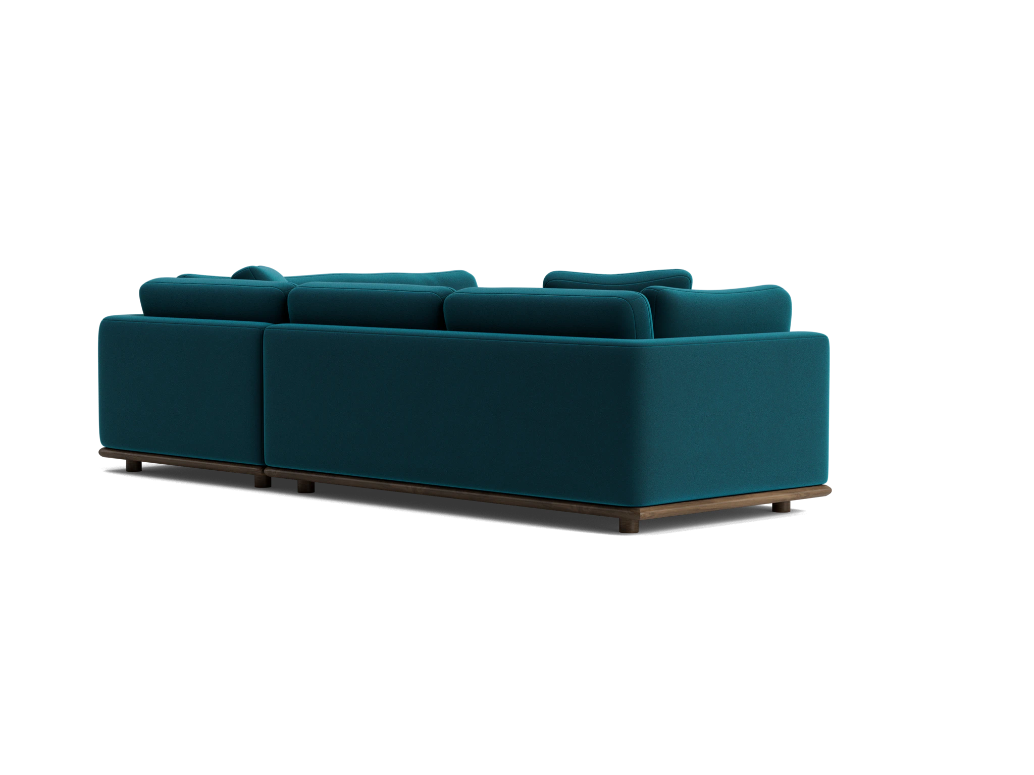 miller sectional royale peacock