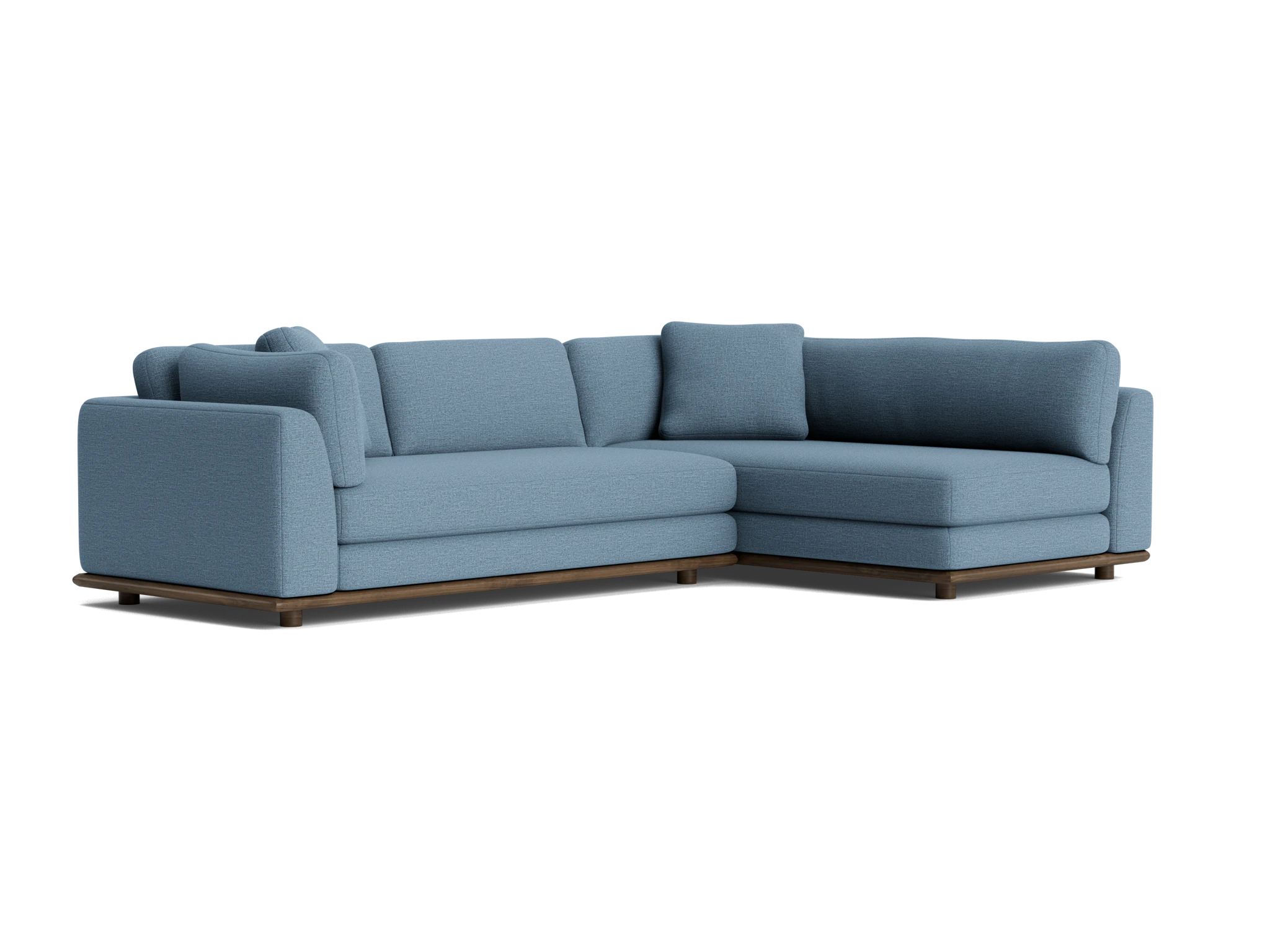 miller sectional milo french blue