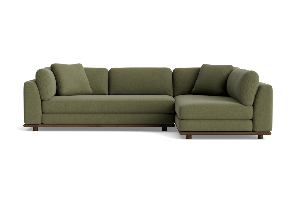 miller sectional faithful olive