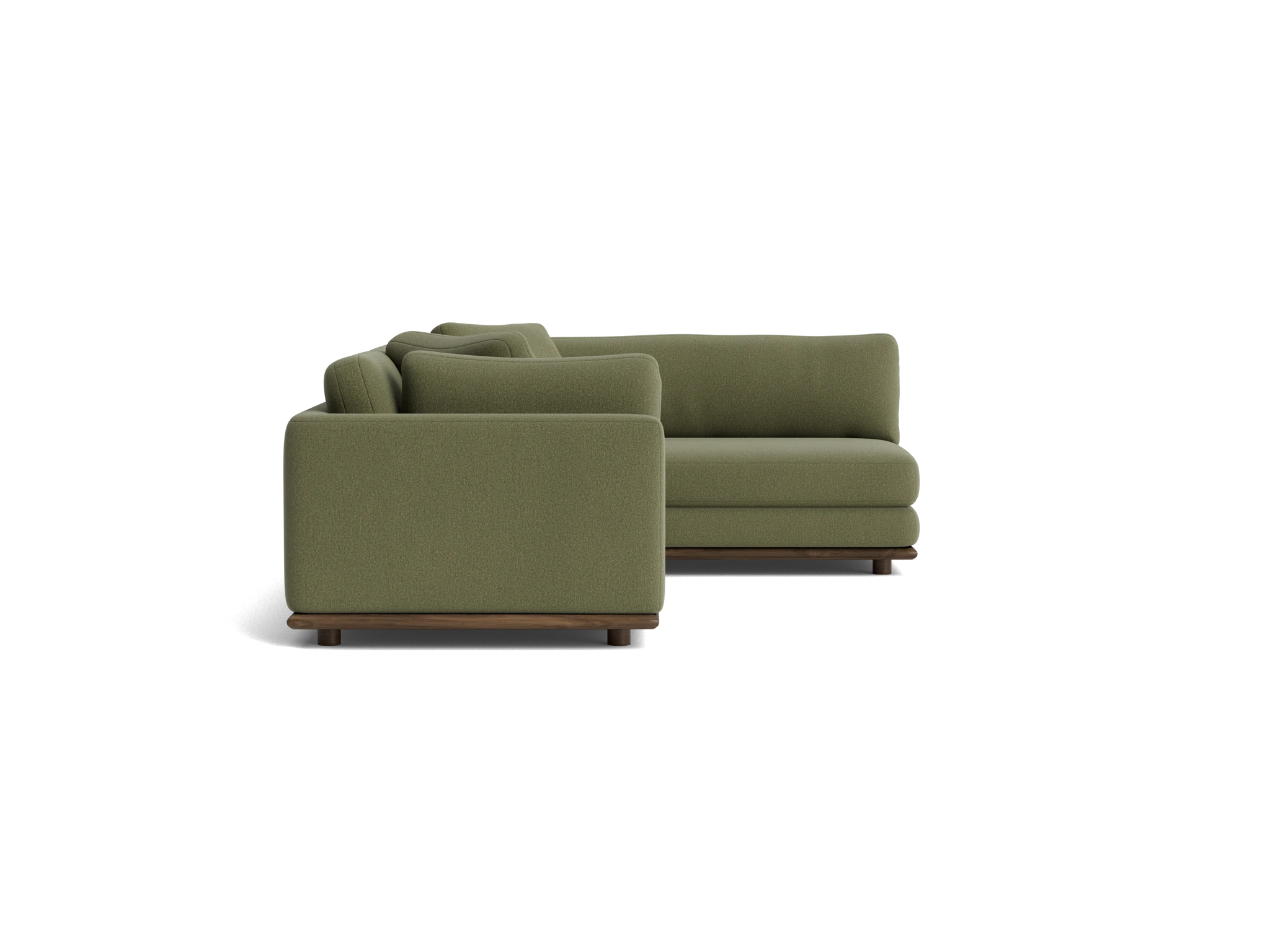 miller sectional faithful olive