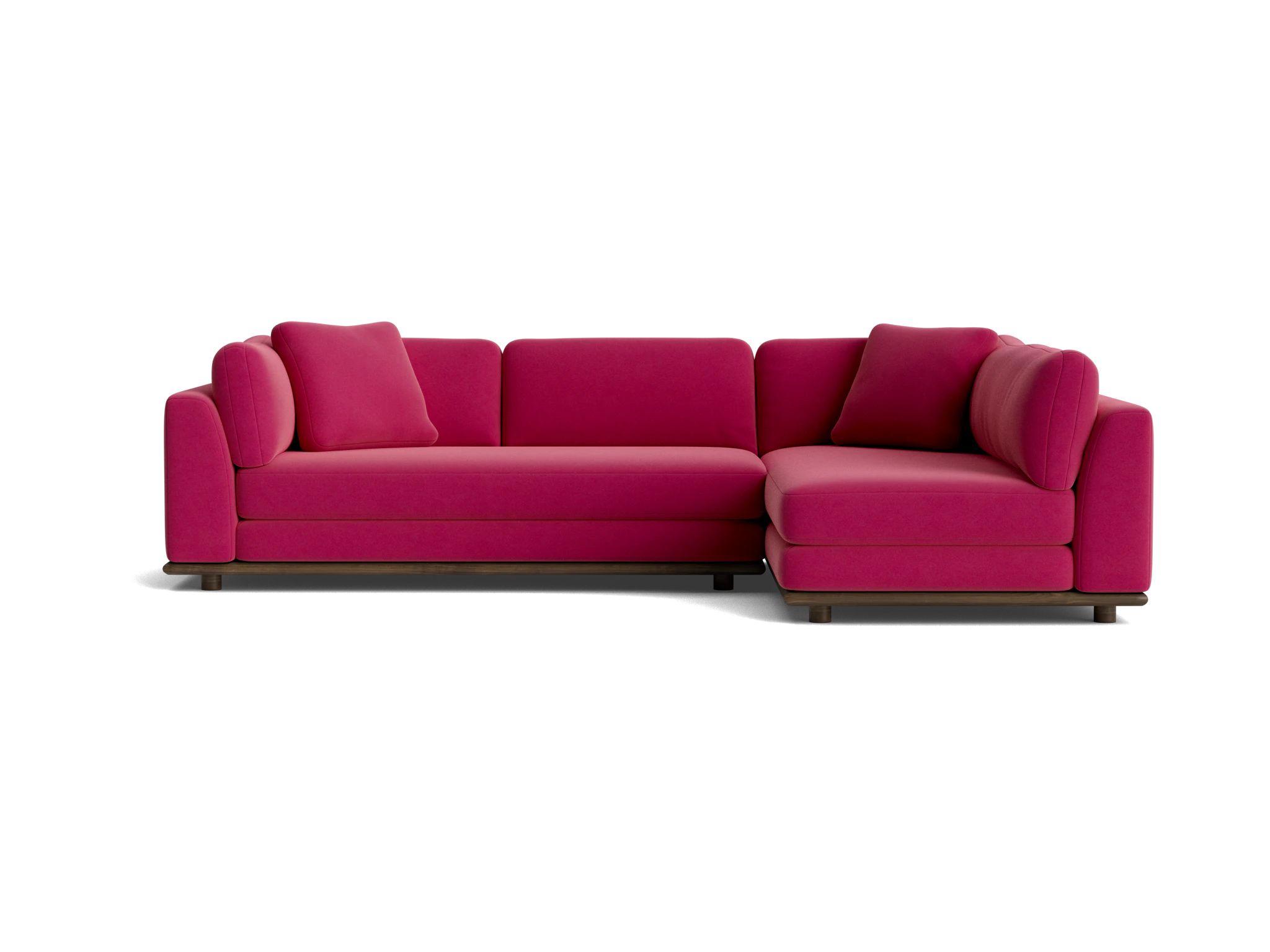 miller sectional royale berry