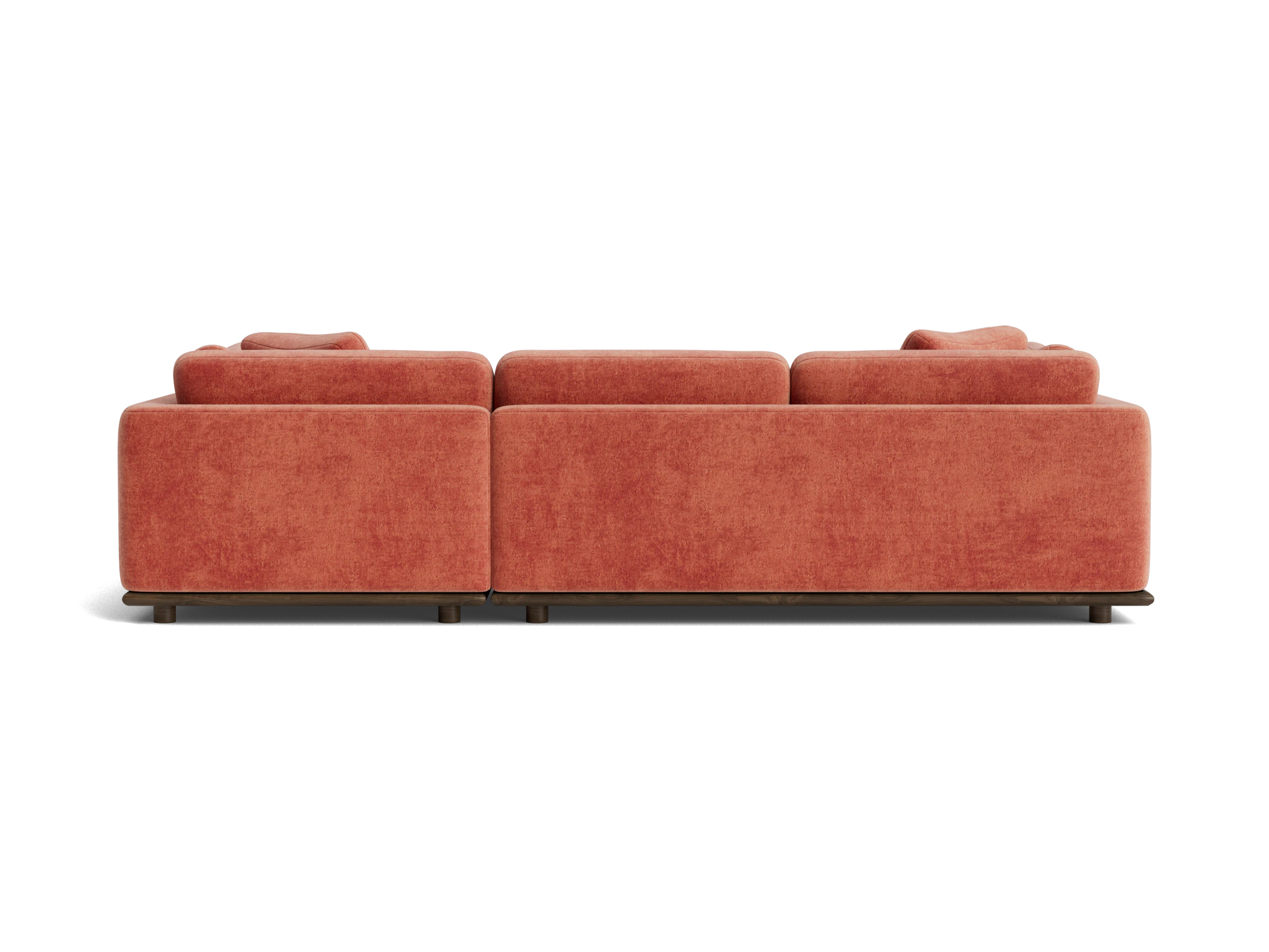 miller sectional plush terra rose