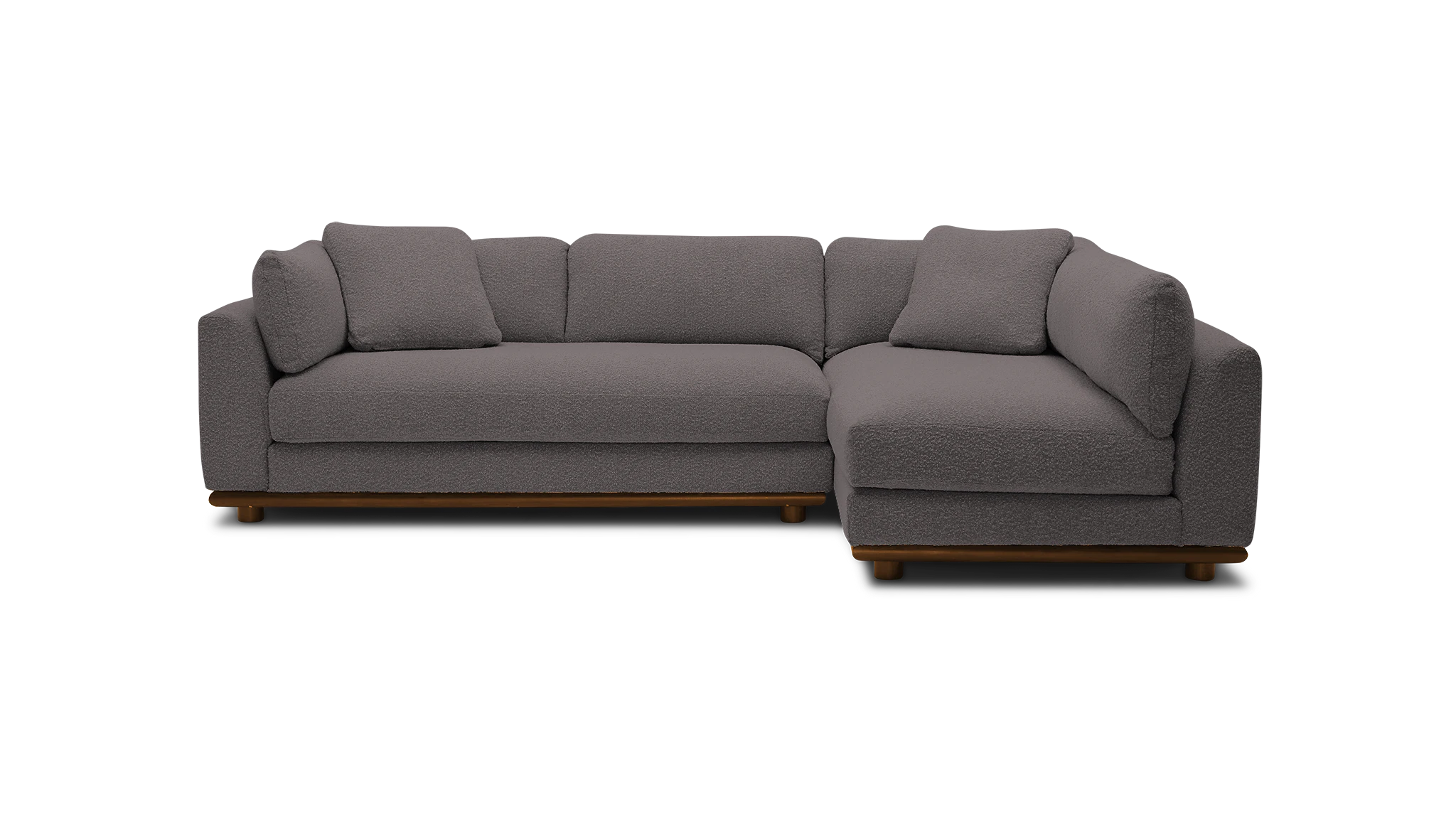 miller sectional taylor felt grey