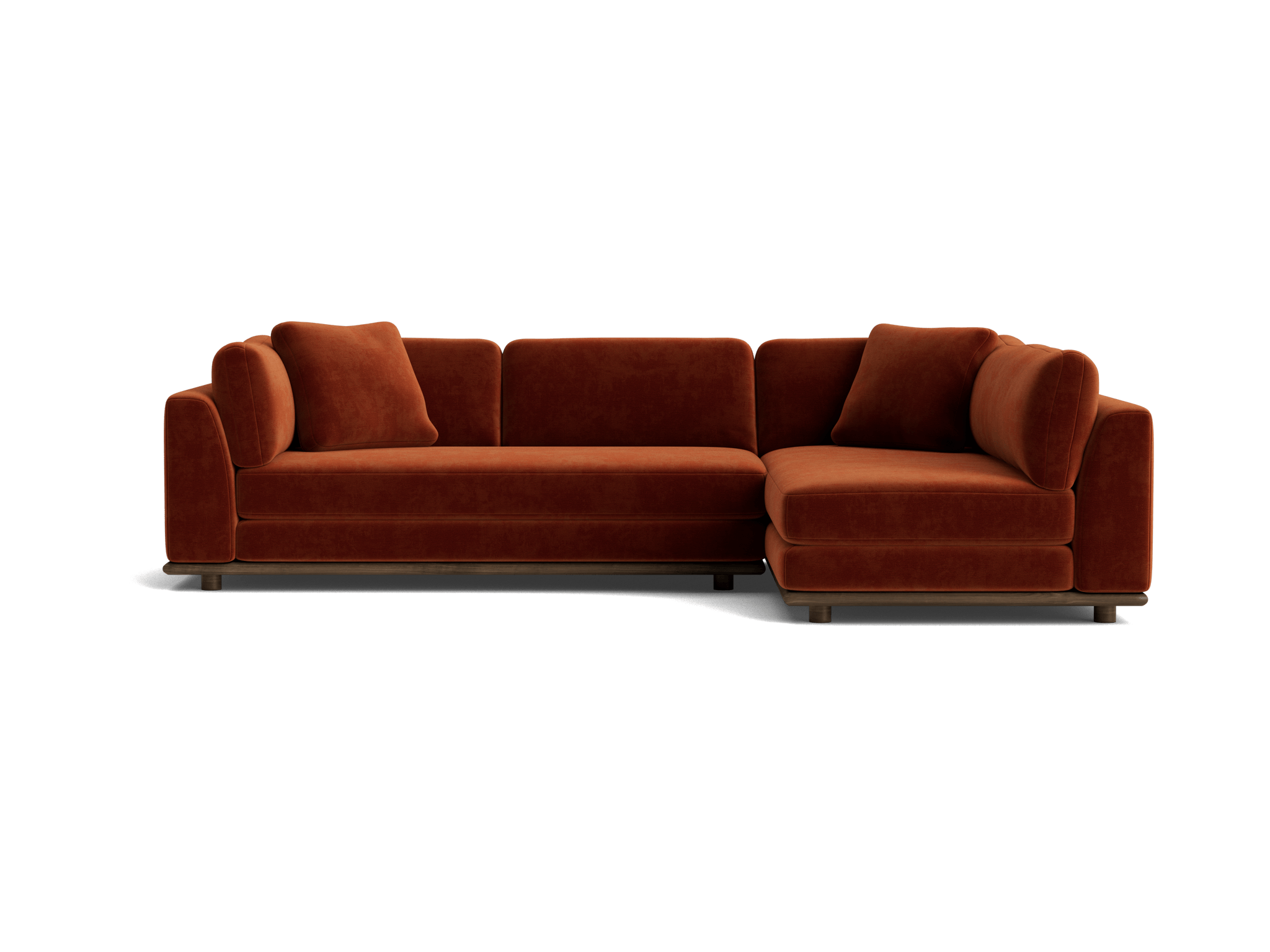 miller sectional harper cinnamon