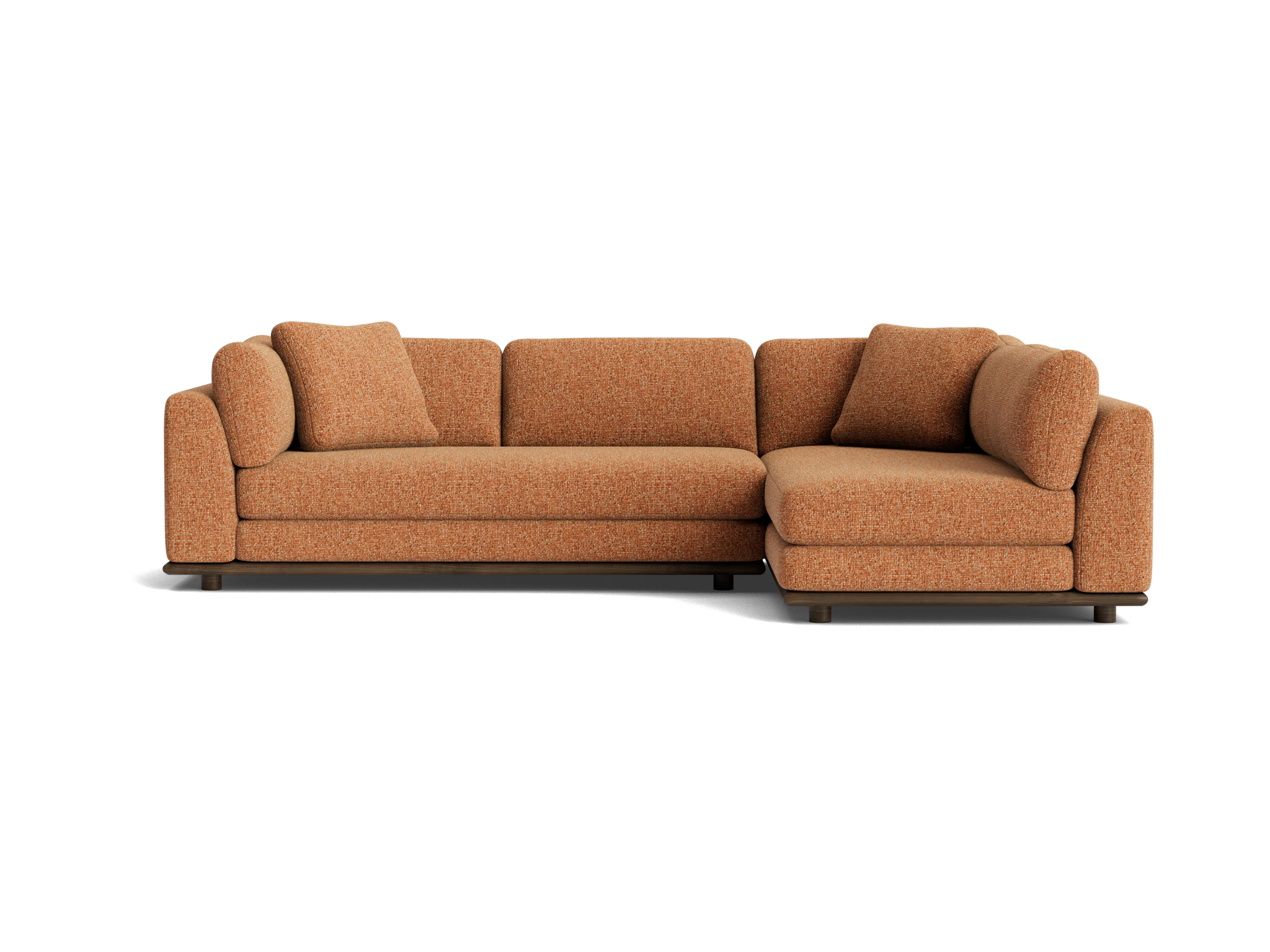 miller sectional bungalow pantone glazed ginger