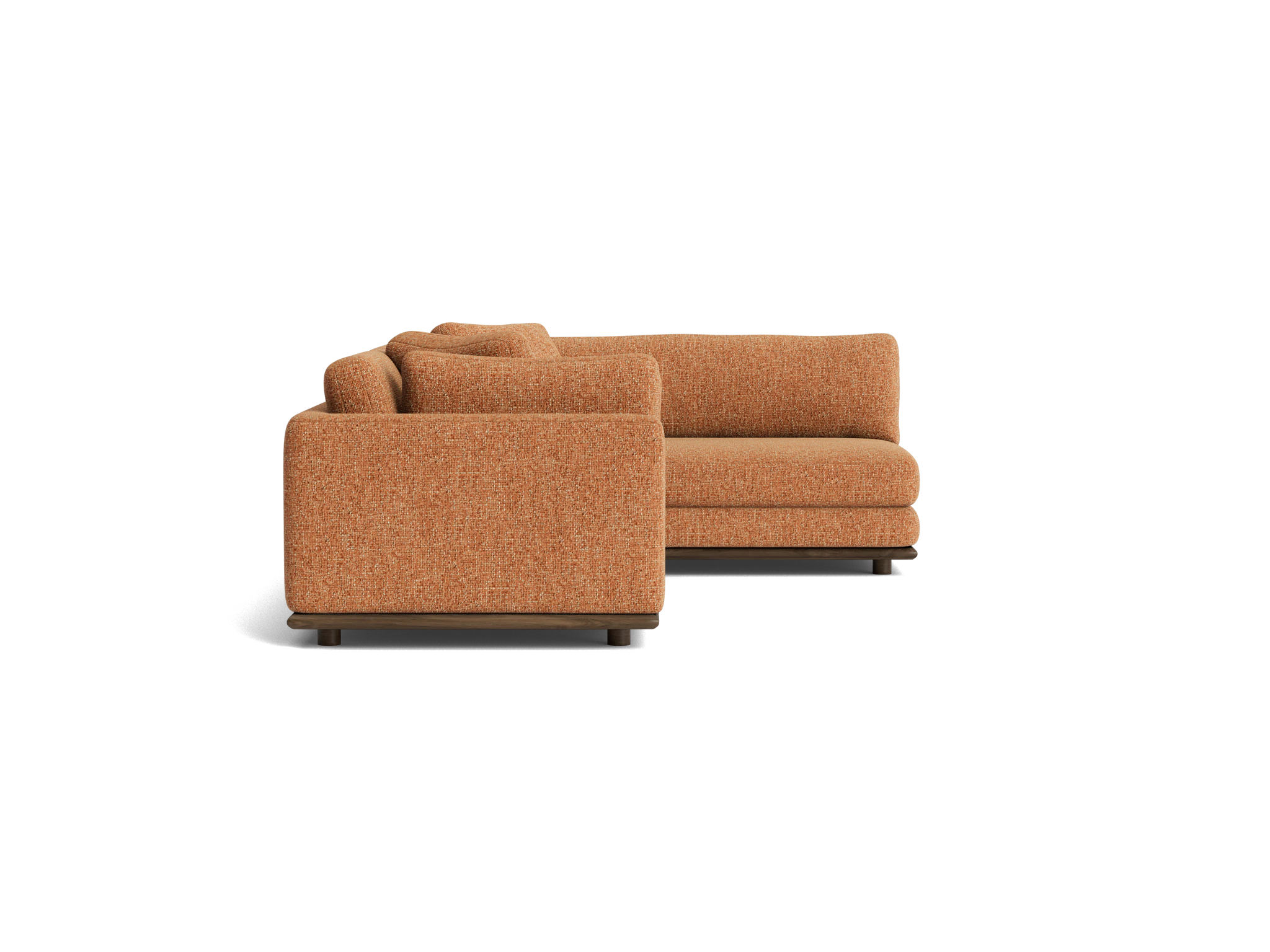 miller sectional bungalow pantone glazed ginger