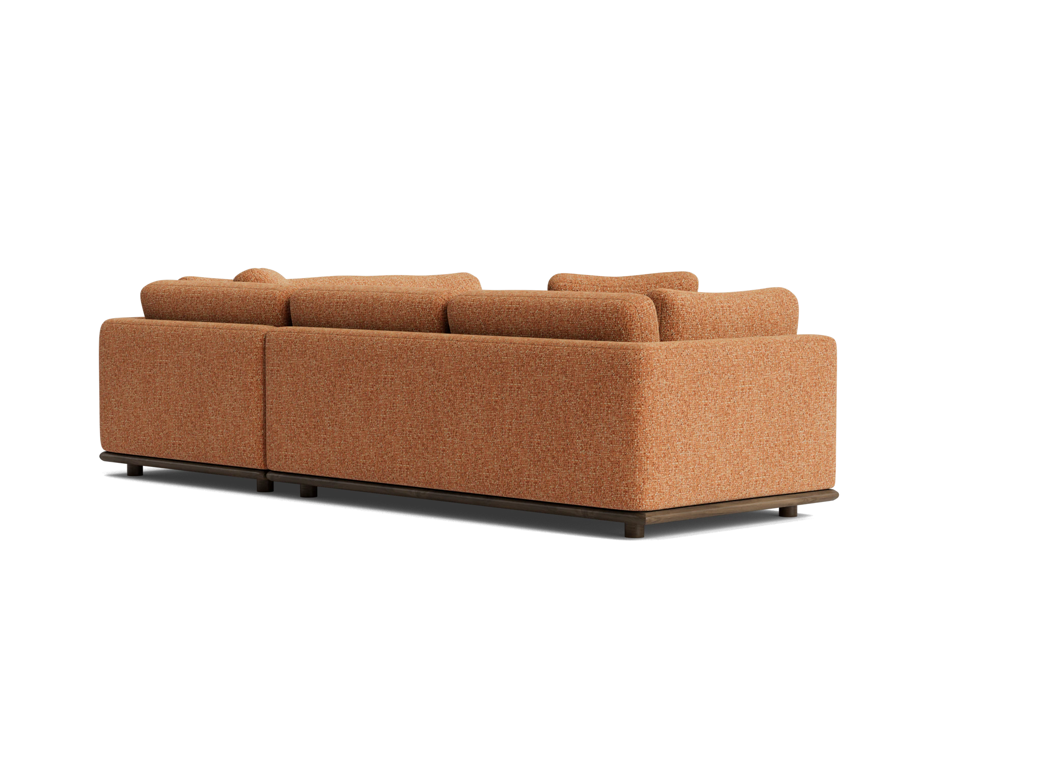 miller sectional bungalow pantone glazed ginger