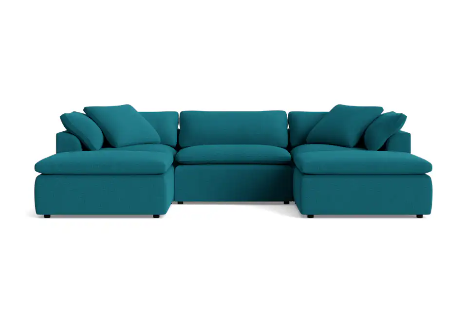 bryant modular chaise sectional key largo zenith teal