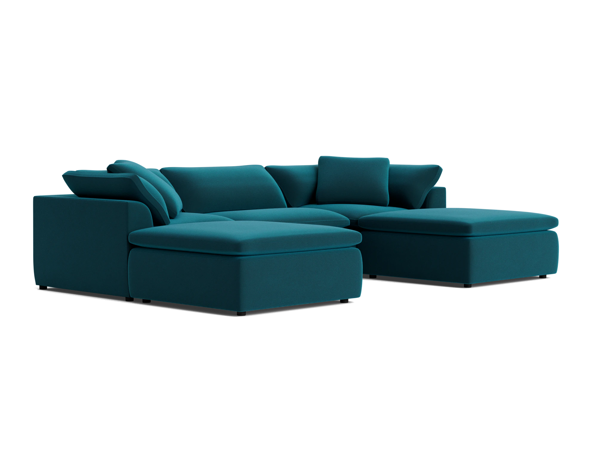 bryant modular chaise sectional royale peacock