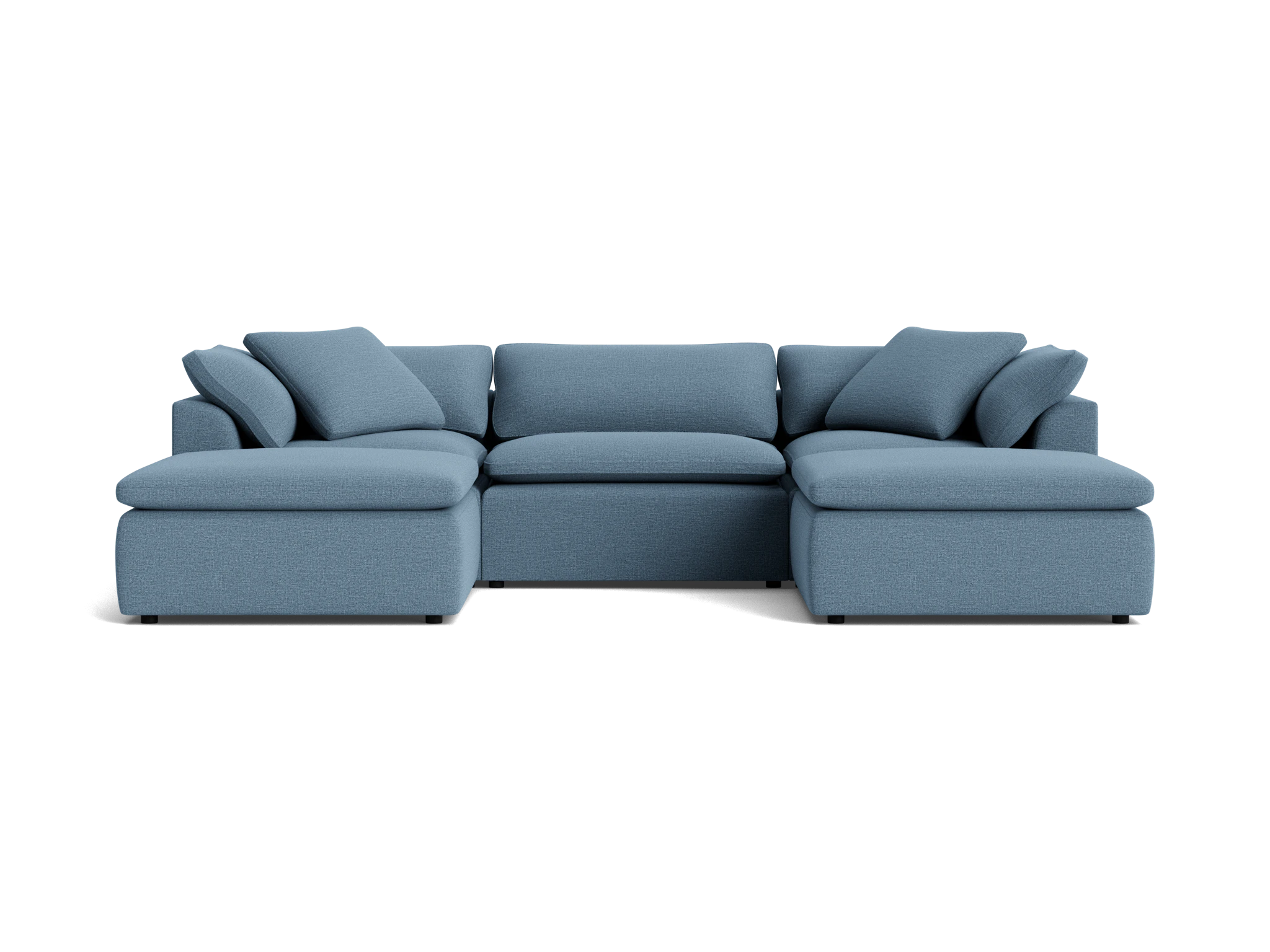 bryant modular chaise sectional milo french blue