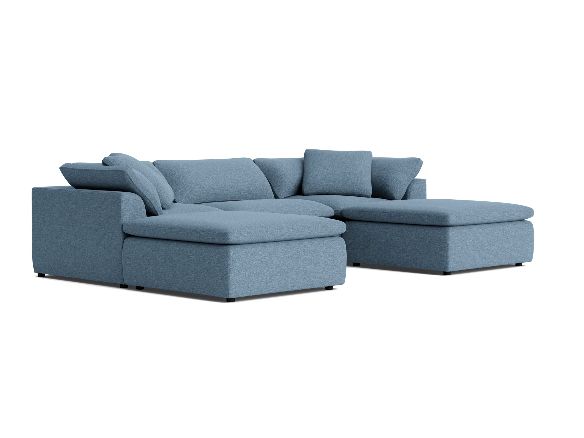 bryant modular chaise sectional milo french blue
