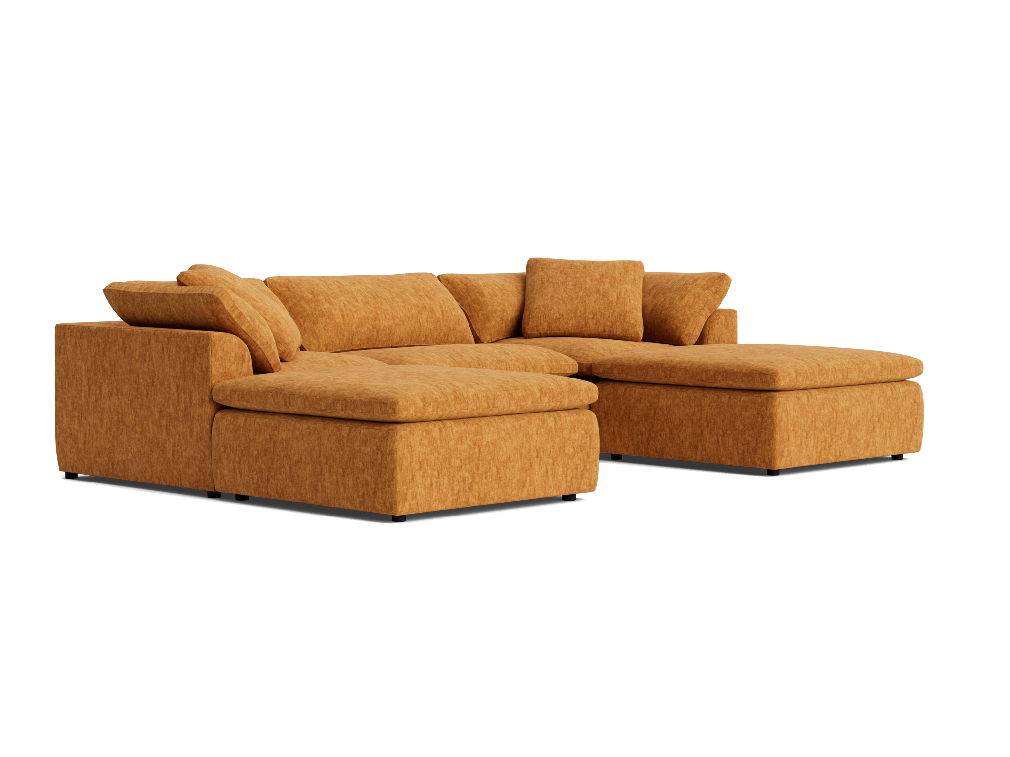 bryant modular chaise sectional crave ginger tea