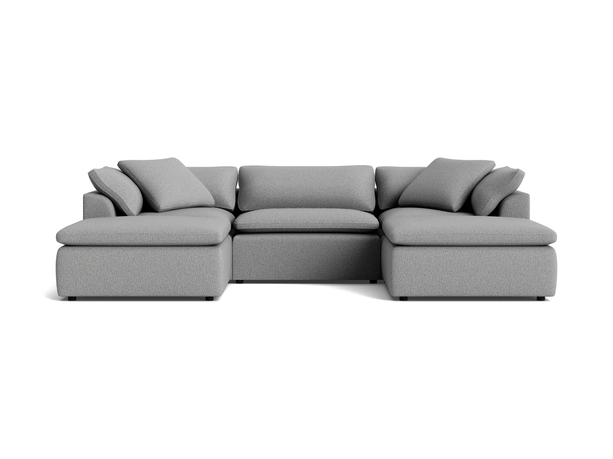bryant modular chaise sectional taylor felt gray