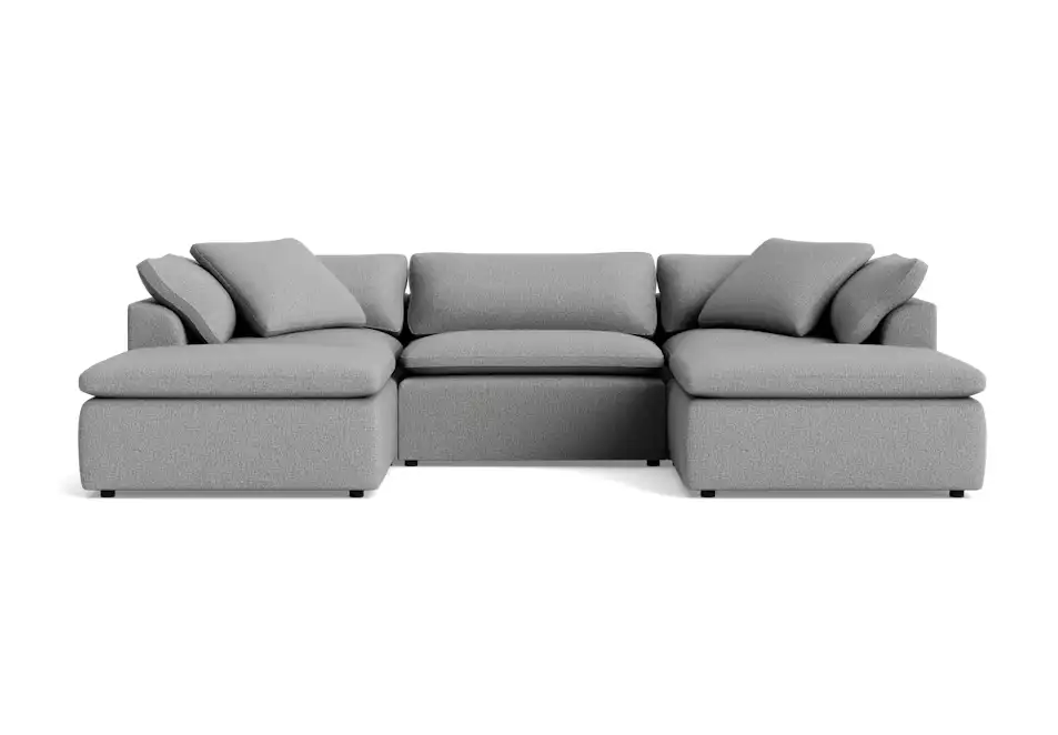 bryant modular chaise sectional taylor felt gray