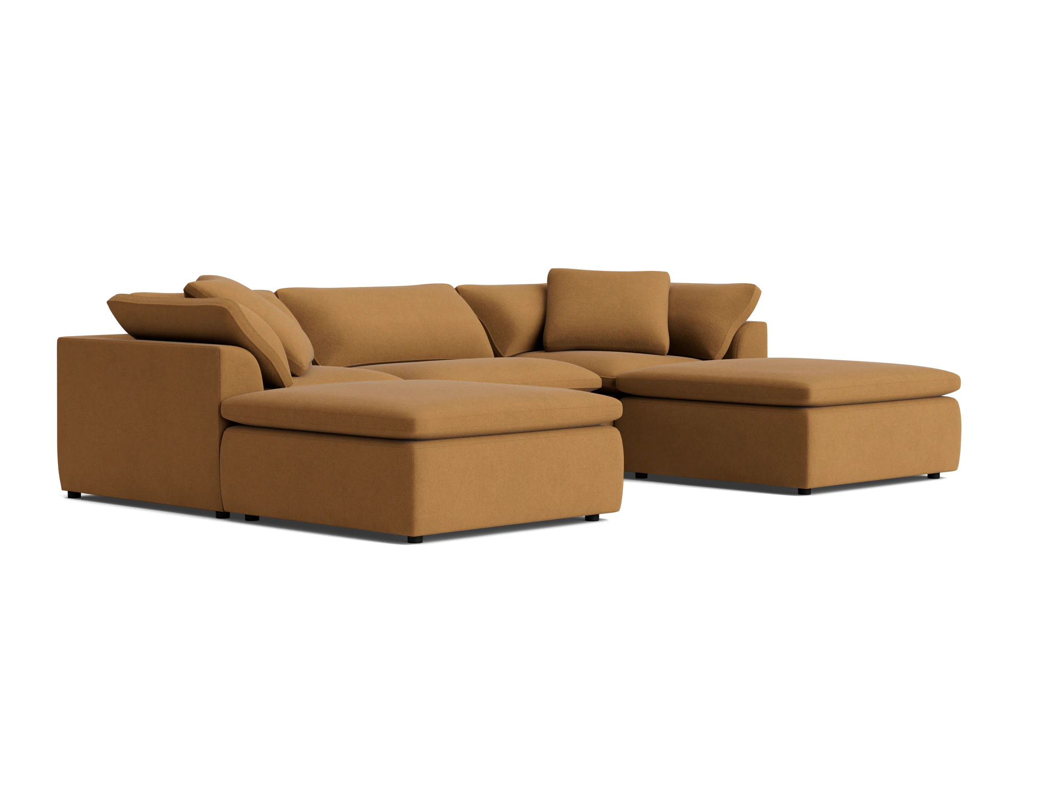 bryant modular chaise sectional banks nutmeg