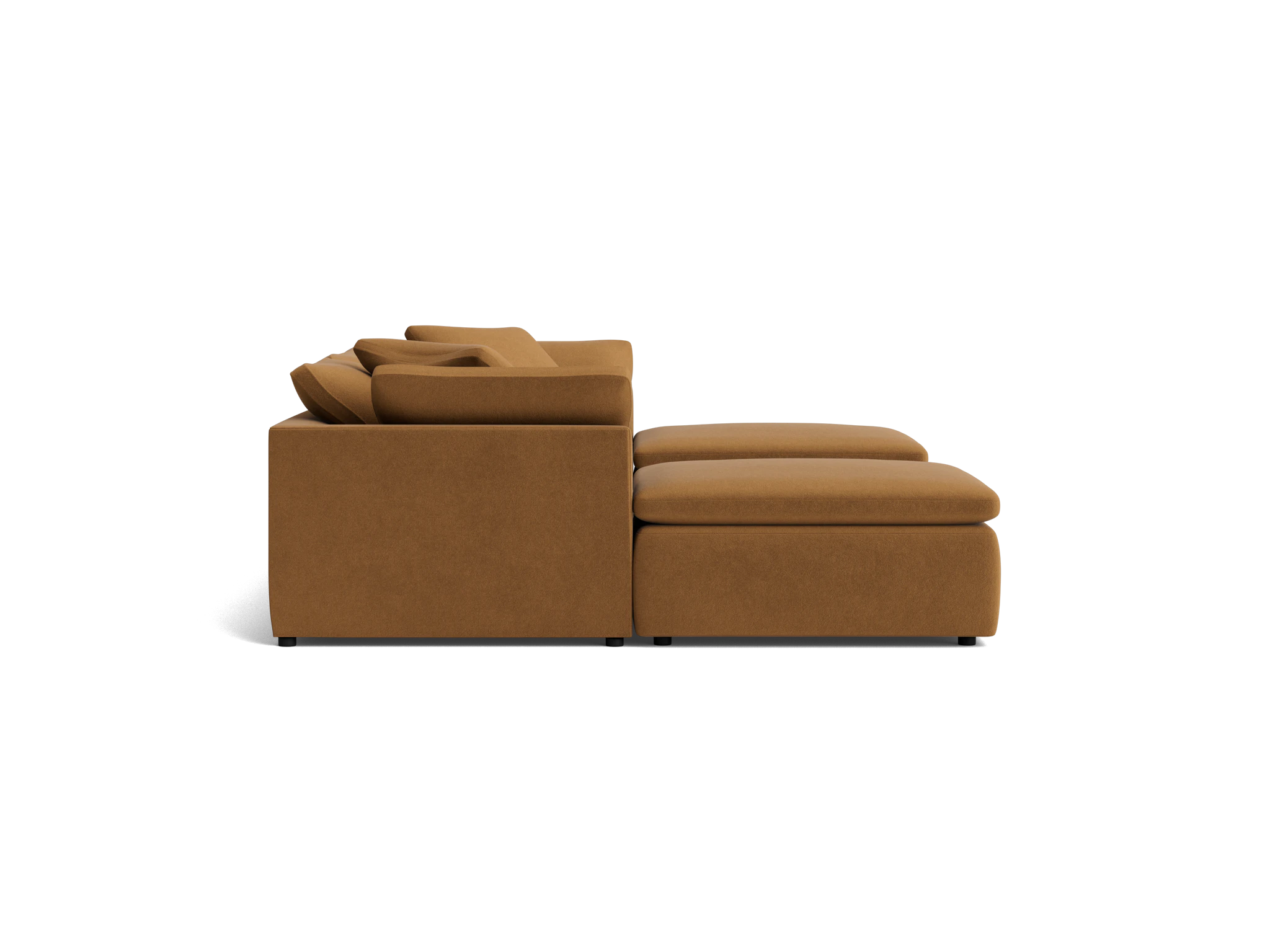 bryant modular chaise sectional banks nutmeg