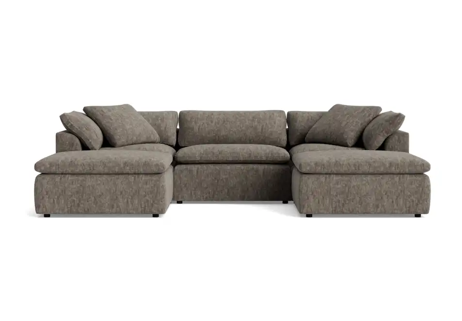 bryant modular chaise sectional crave mocha latte