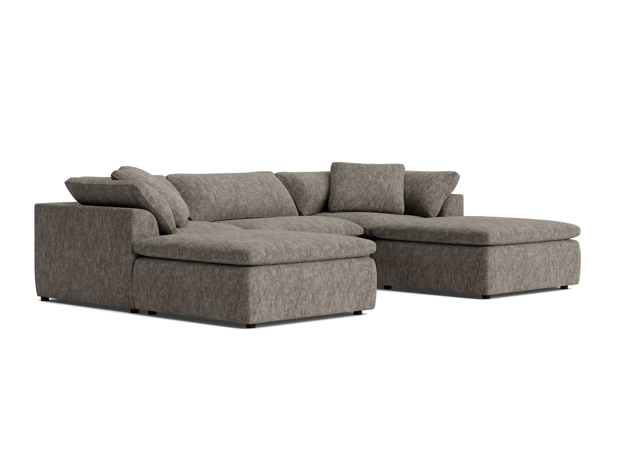 bryant modular chaise sectional crave mocha latte