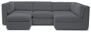 daya modular sofa bumper sectional essence ash