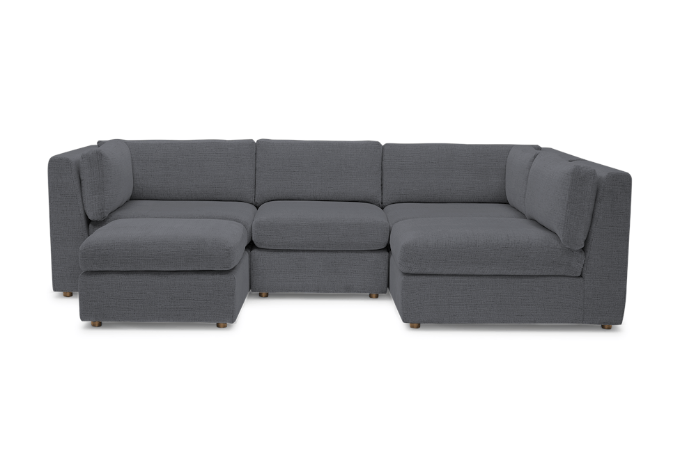 daya modular sofa bumper sectional essence ash