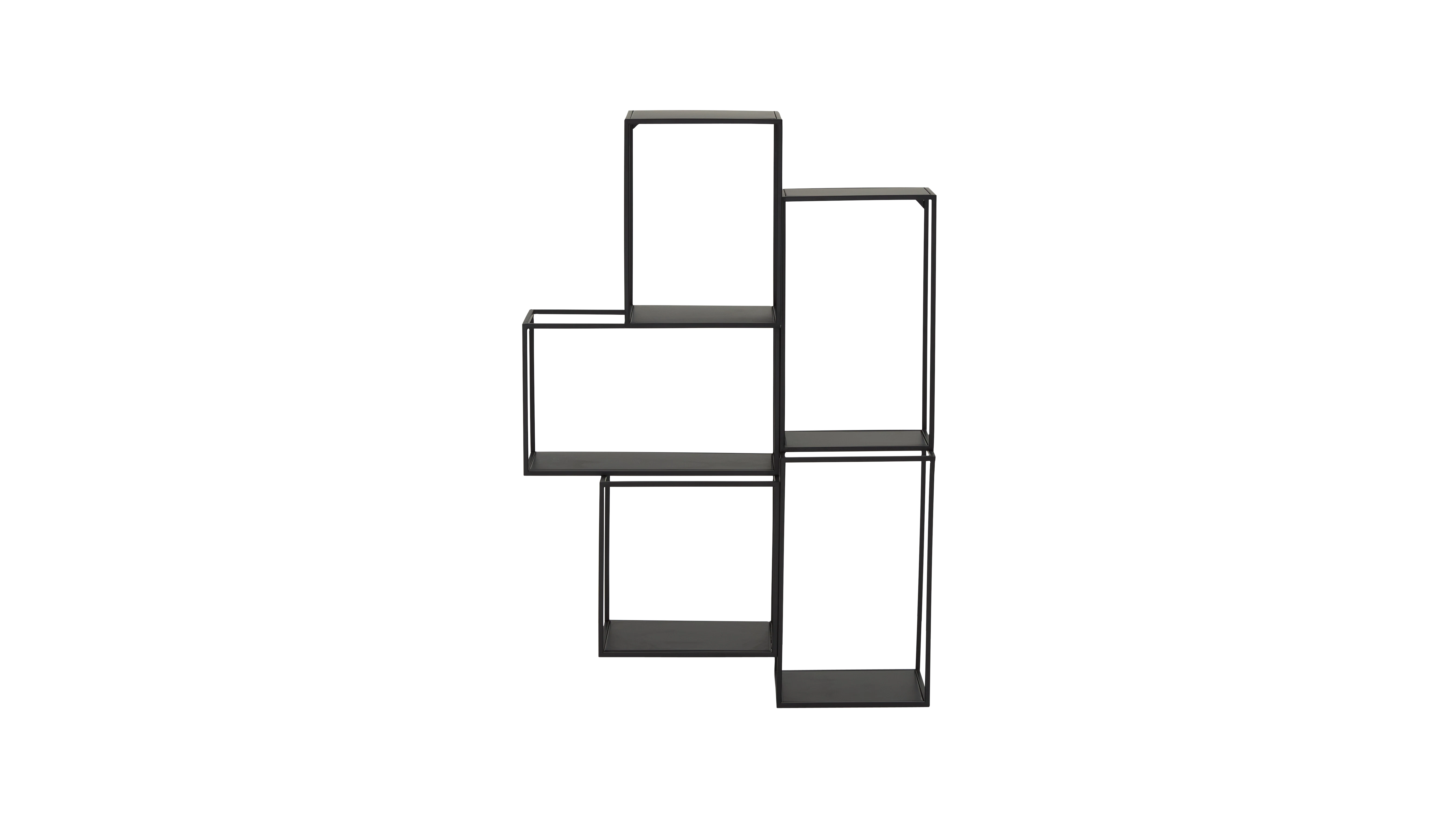 black crosley wall shelf