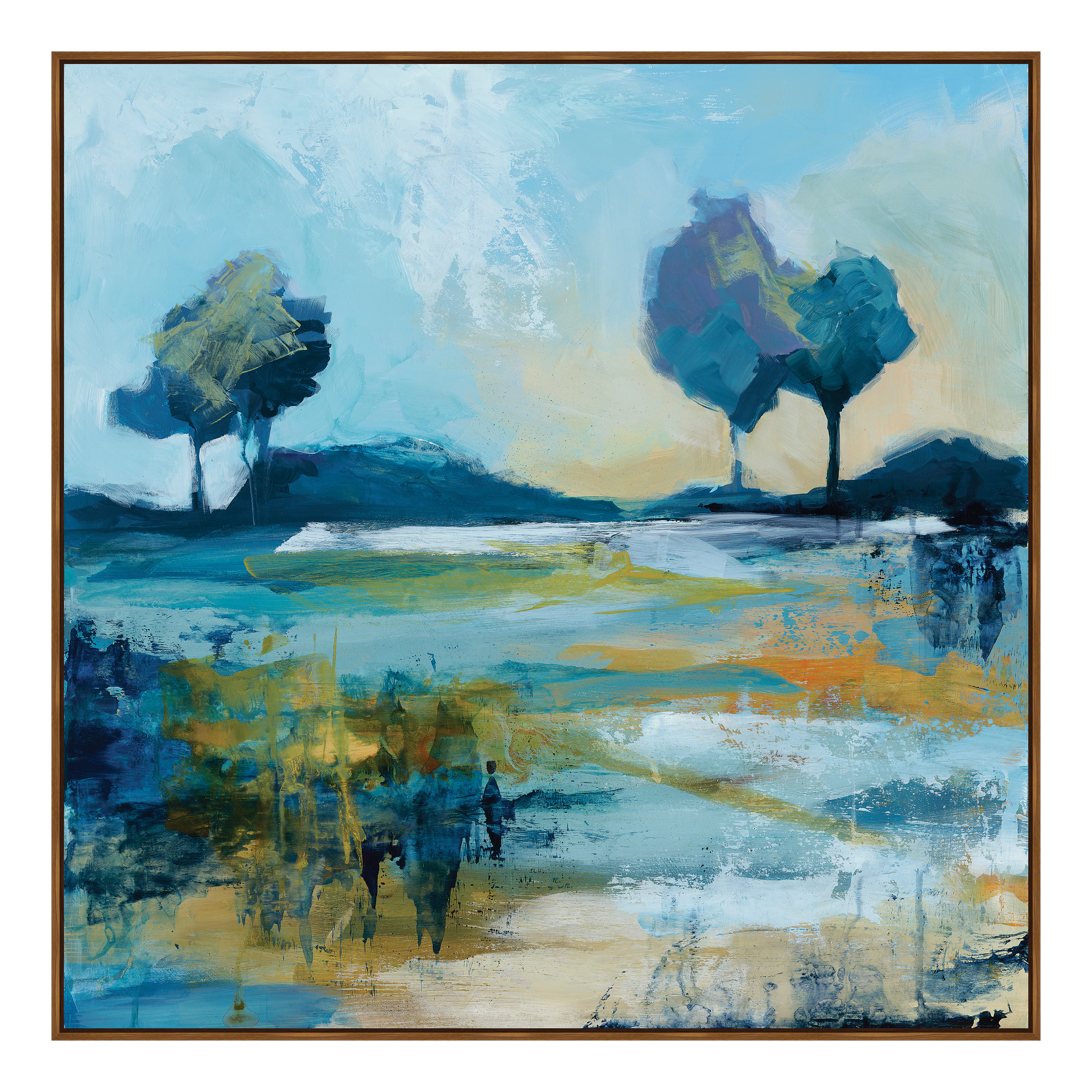 Landscape in Blue Wall Art