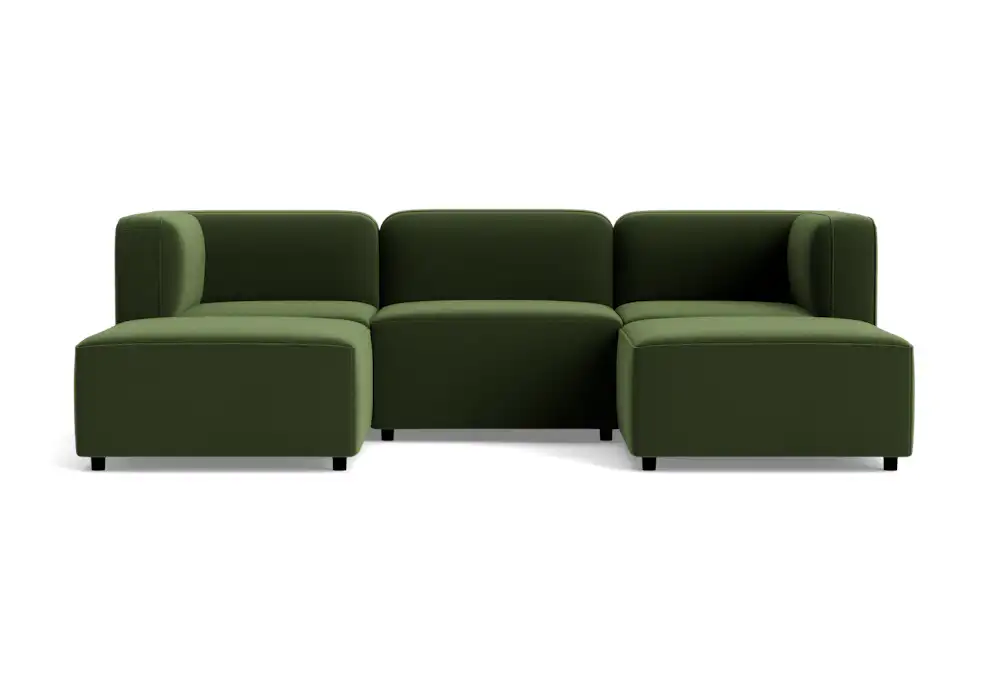 logan modular chaise sectional royale forest