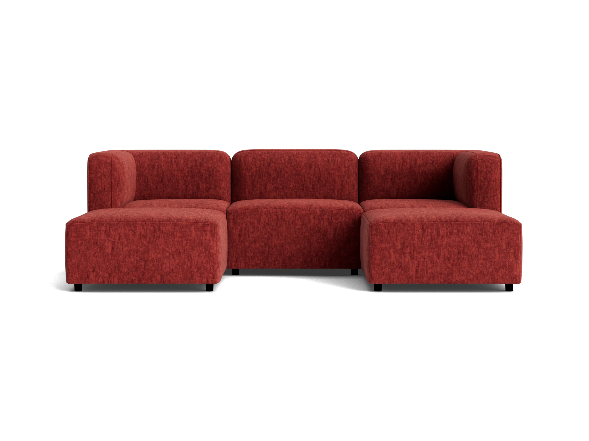 logan modular chaise sectional crave berry hibiscus