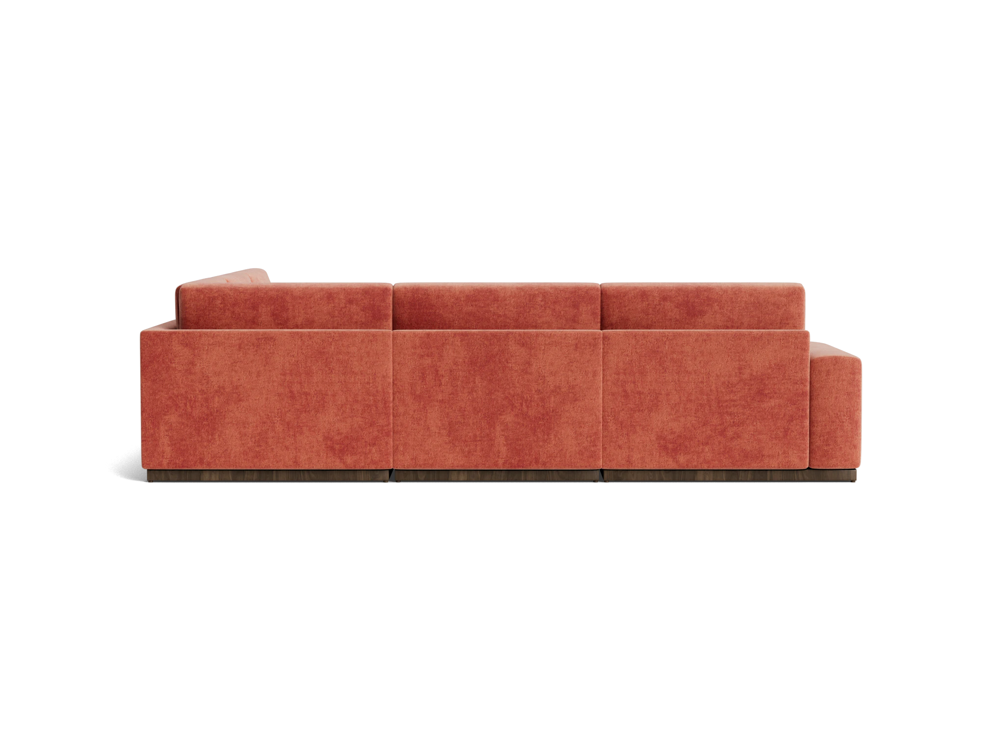 holt modular corner sectional plush terra rose