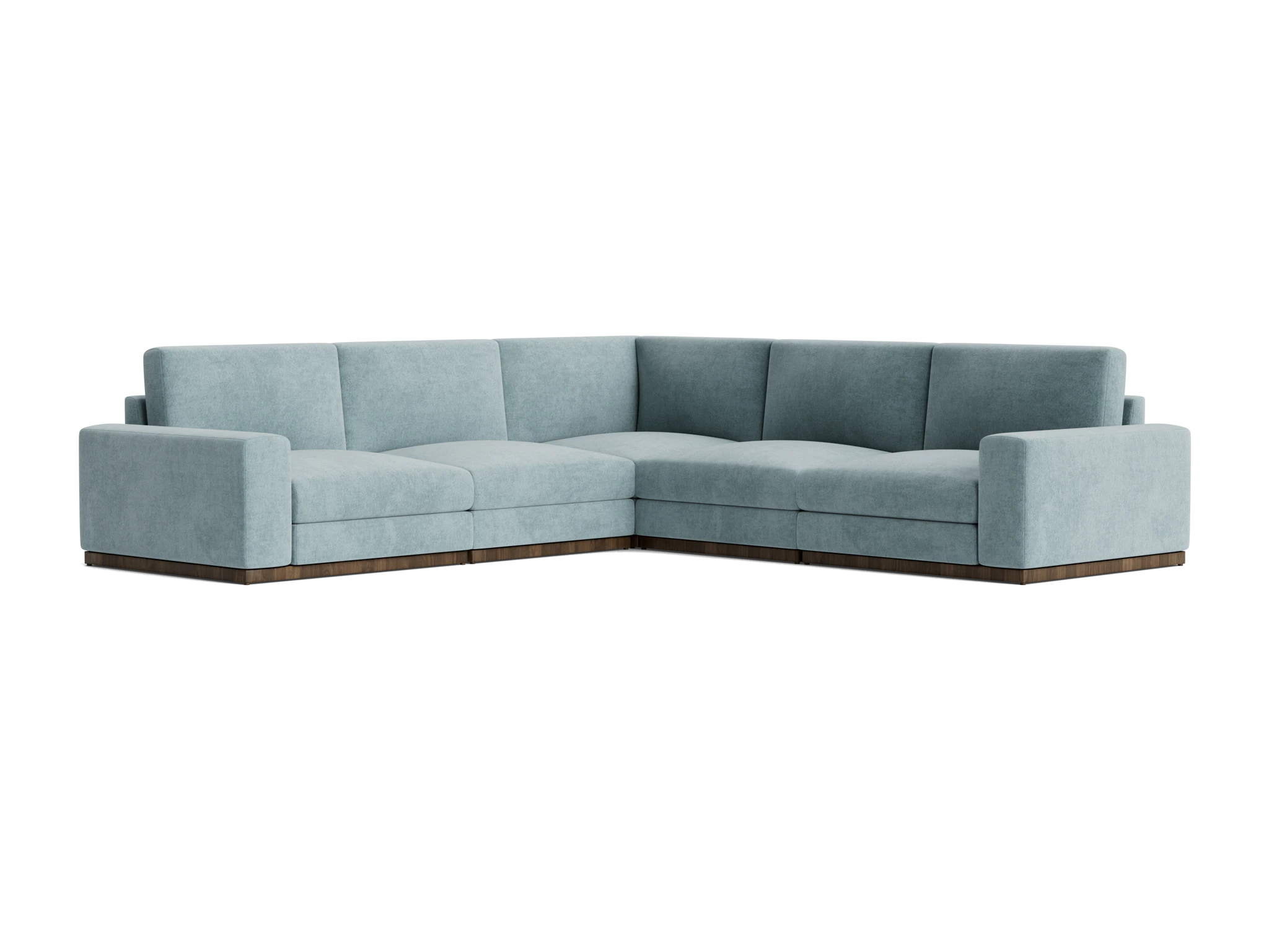 holt modular corner sectional plush mist