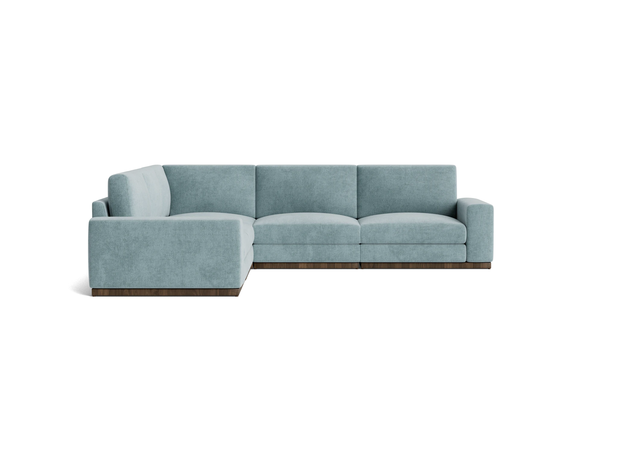 holt modular corner sectional plush mist