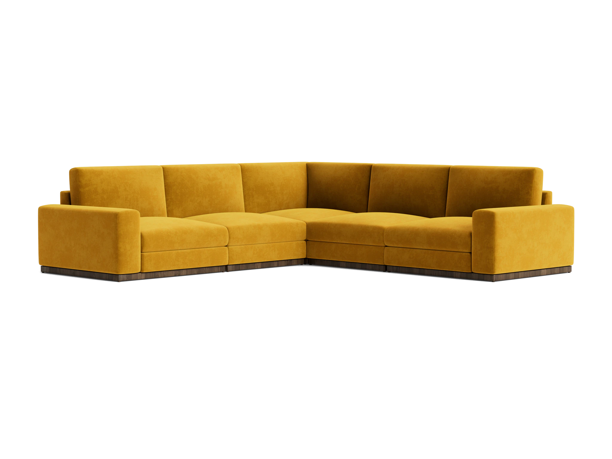 holt modular corner sectional harper amber gold