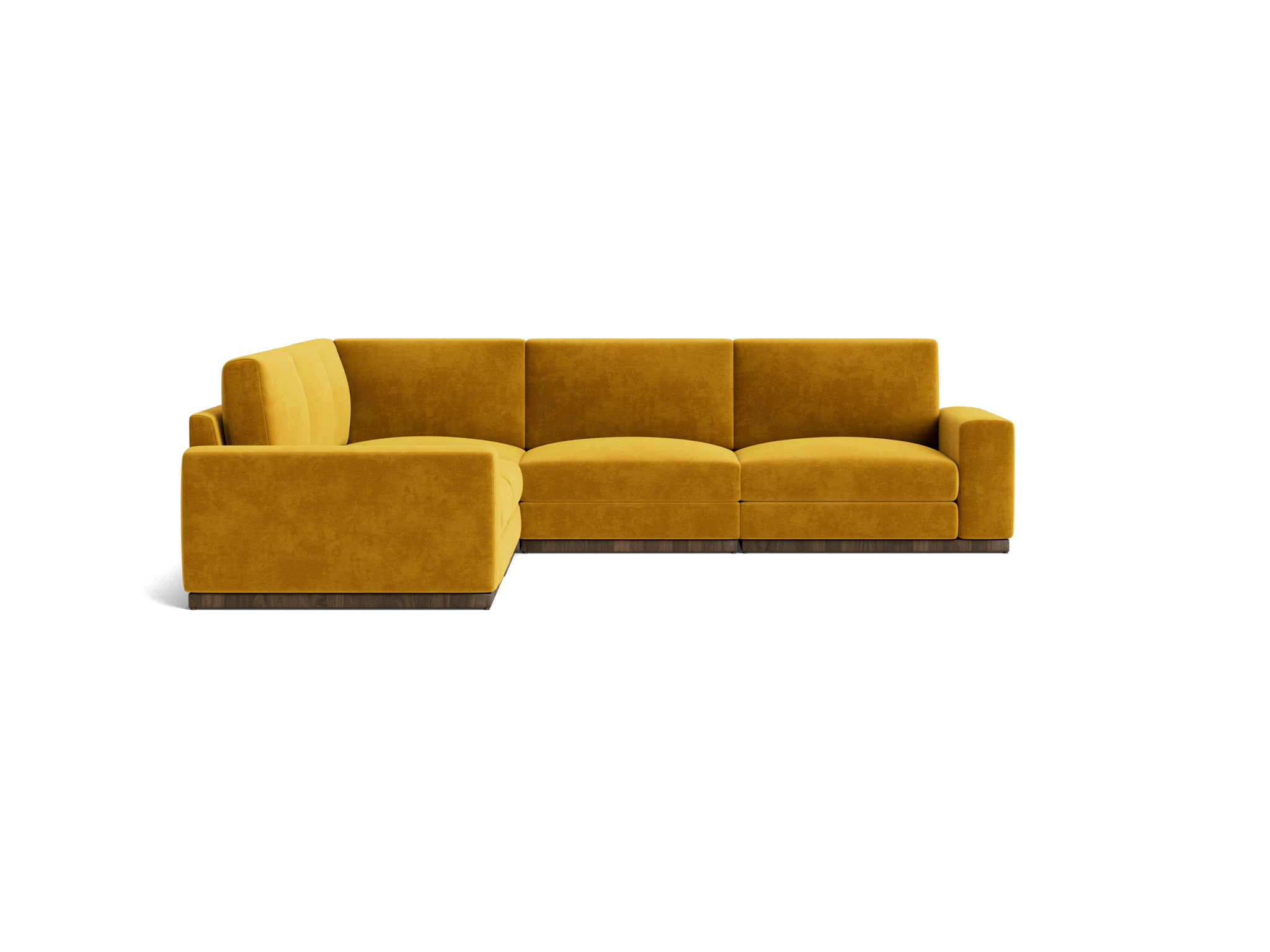 holt modular corner sectional harper amber gold