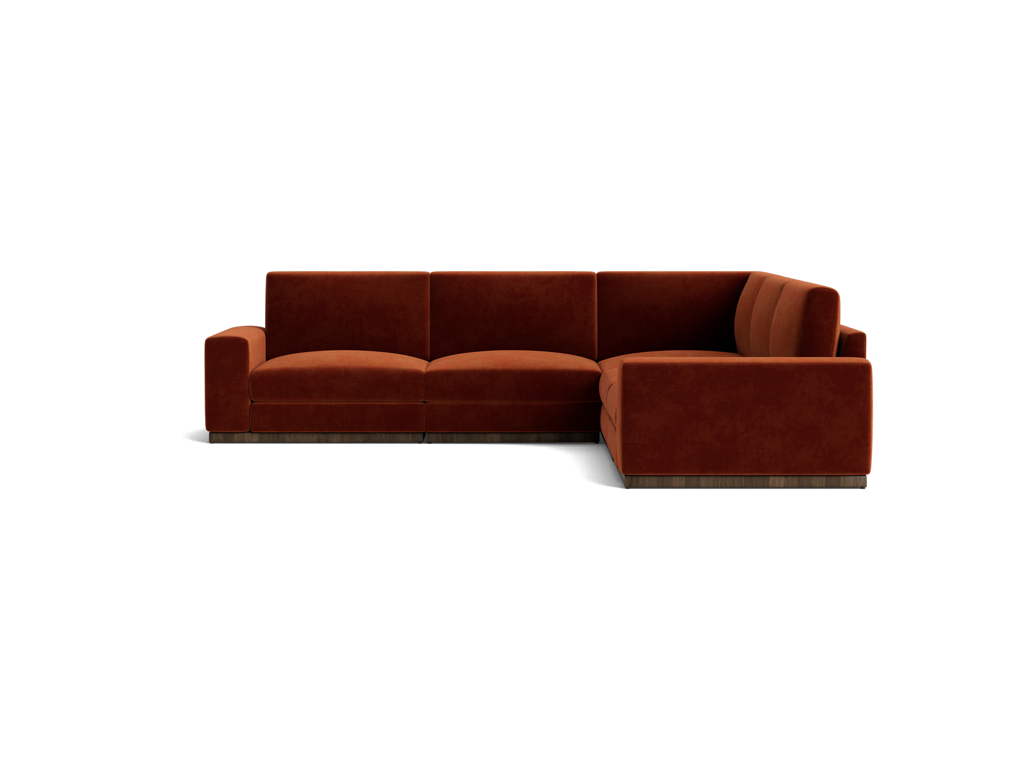holt modular corner sectional harper cinnamon