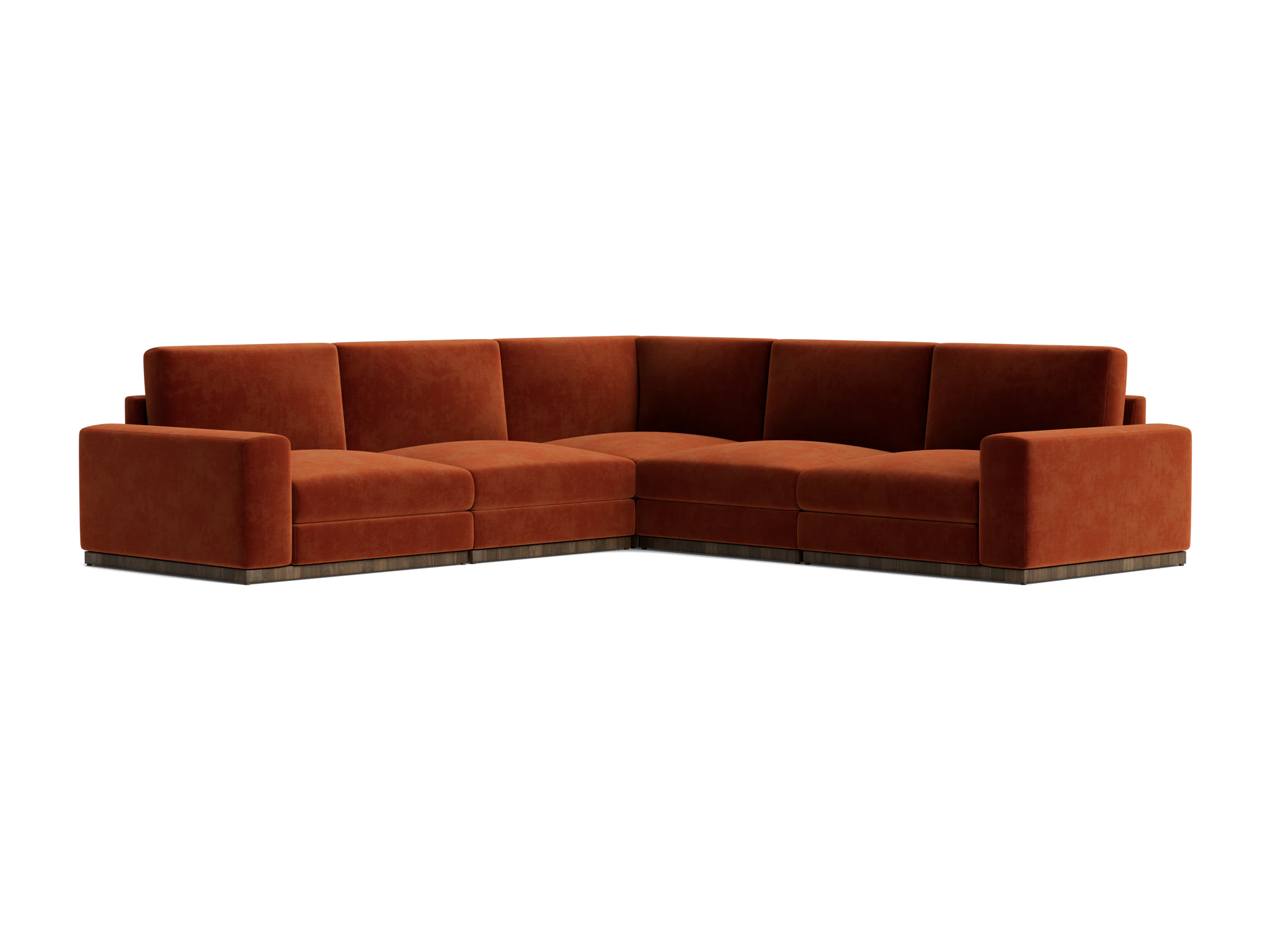 holt modular corner sectional harper cinnamon