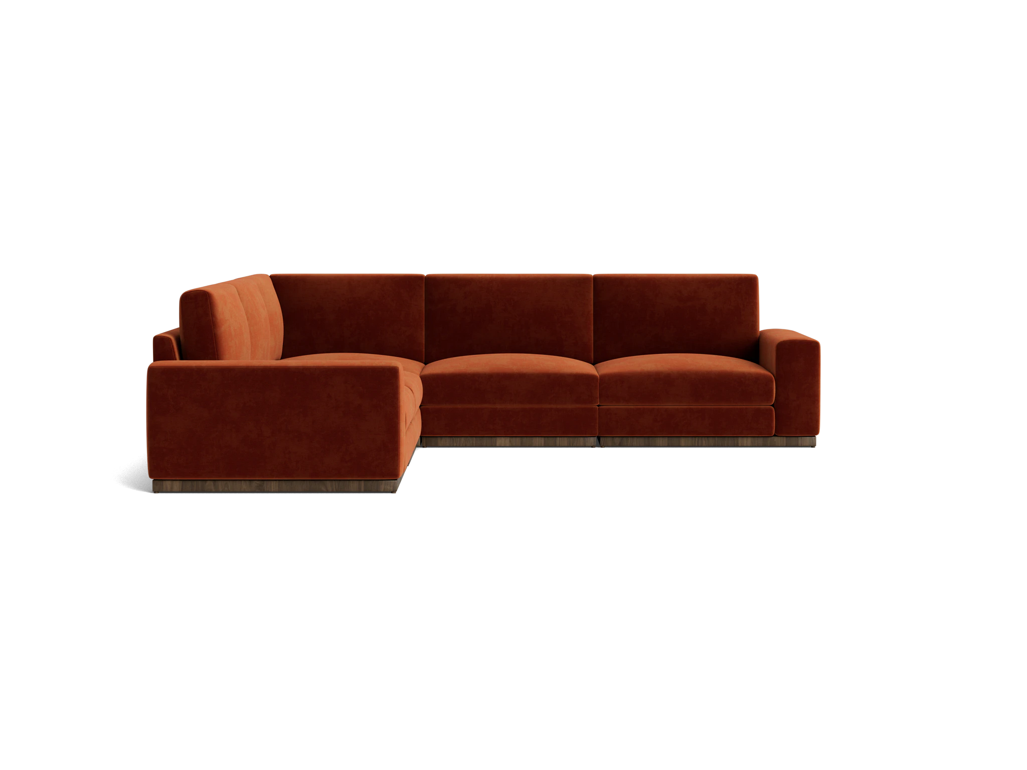 holt modular corner sectional harper cinnamon