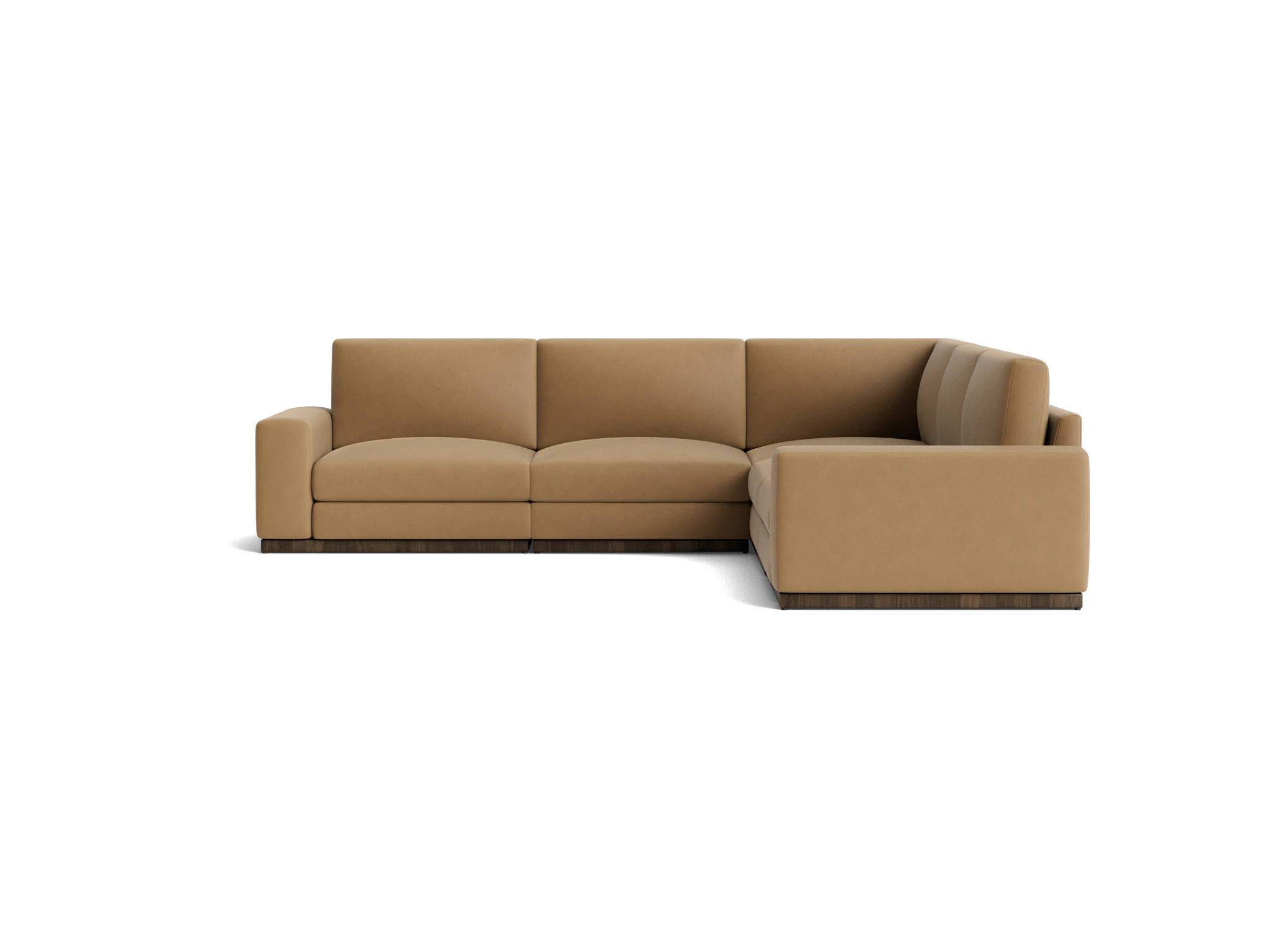 holt modular corner sectional washed california biscuit