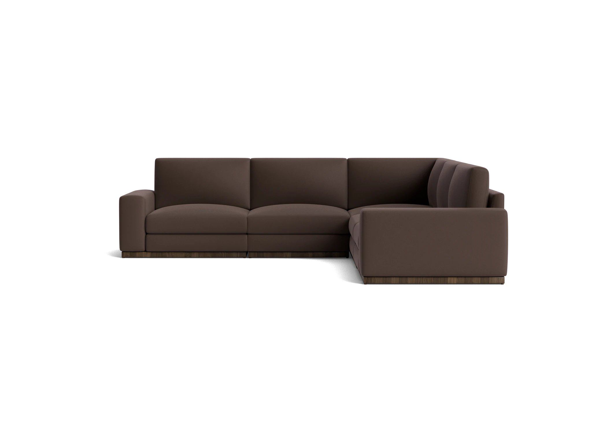 holt modular corner sectional washed california shadow