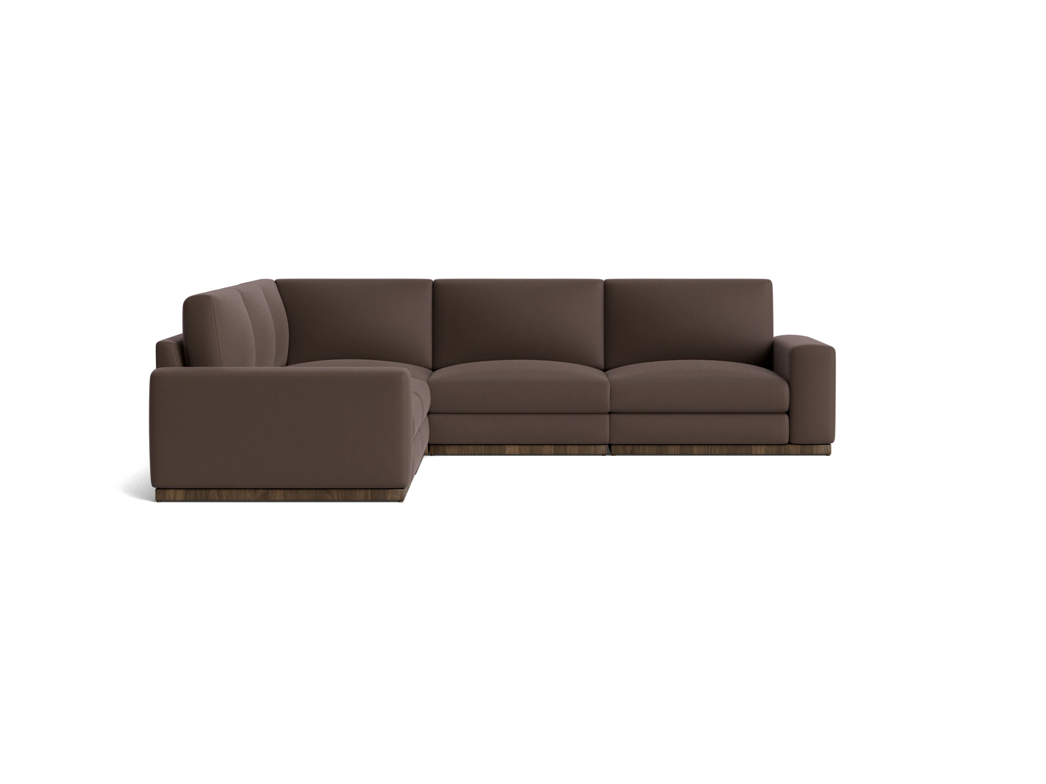 holt modular corner sectional washed california shadow