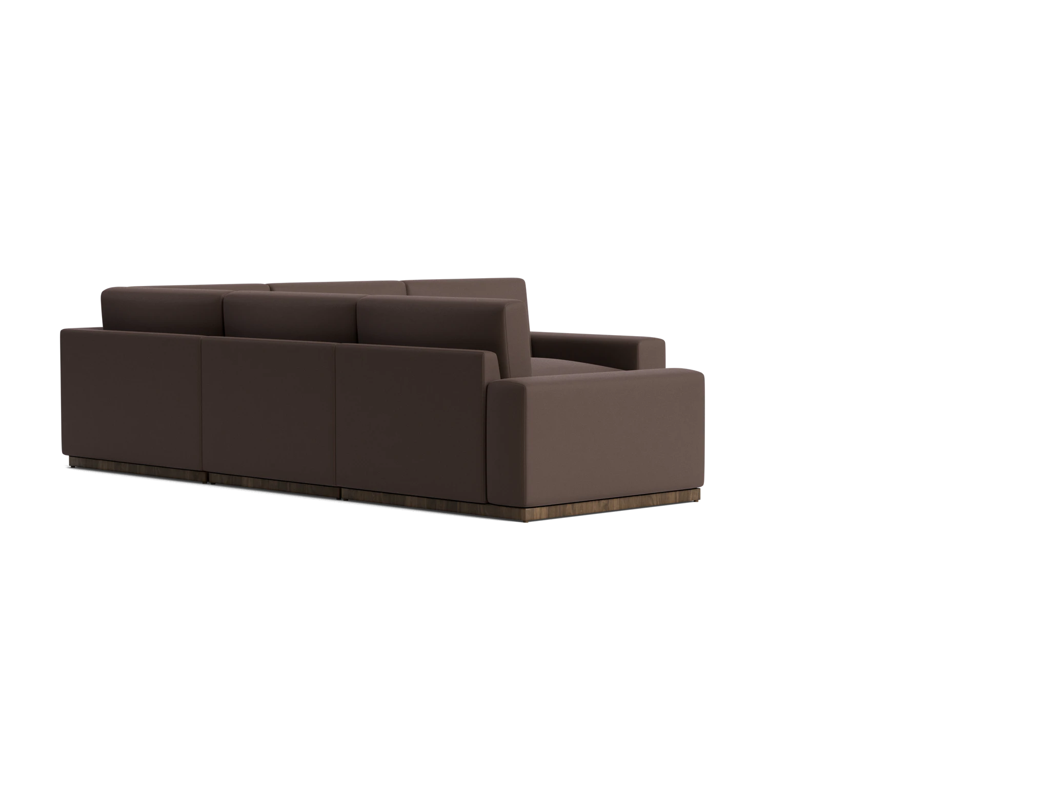 holt modular corner sectional washed california shadow