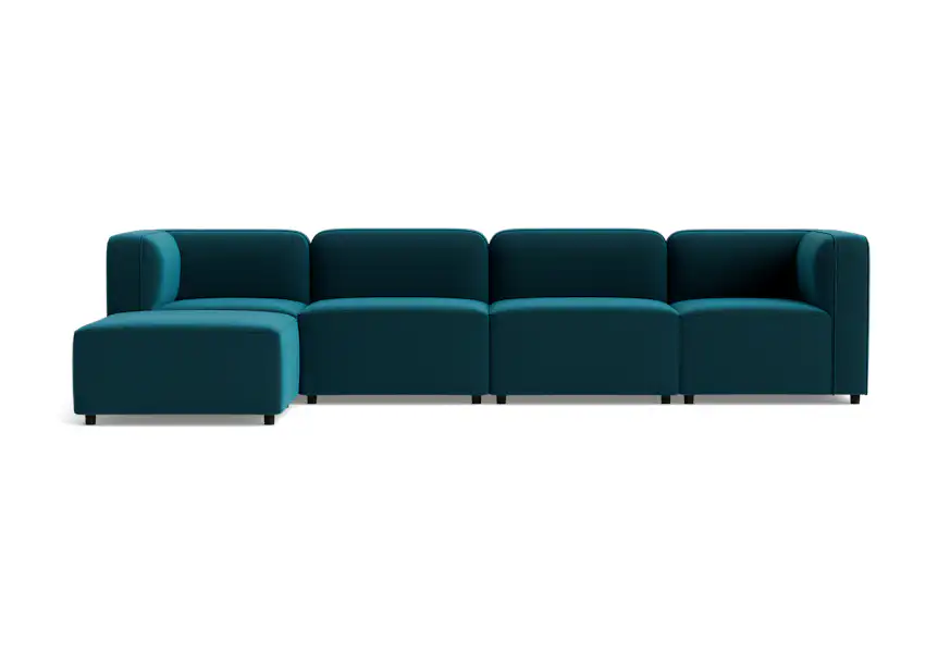 logan modular grand sectional royale peacock