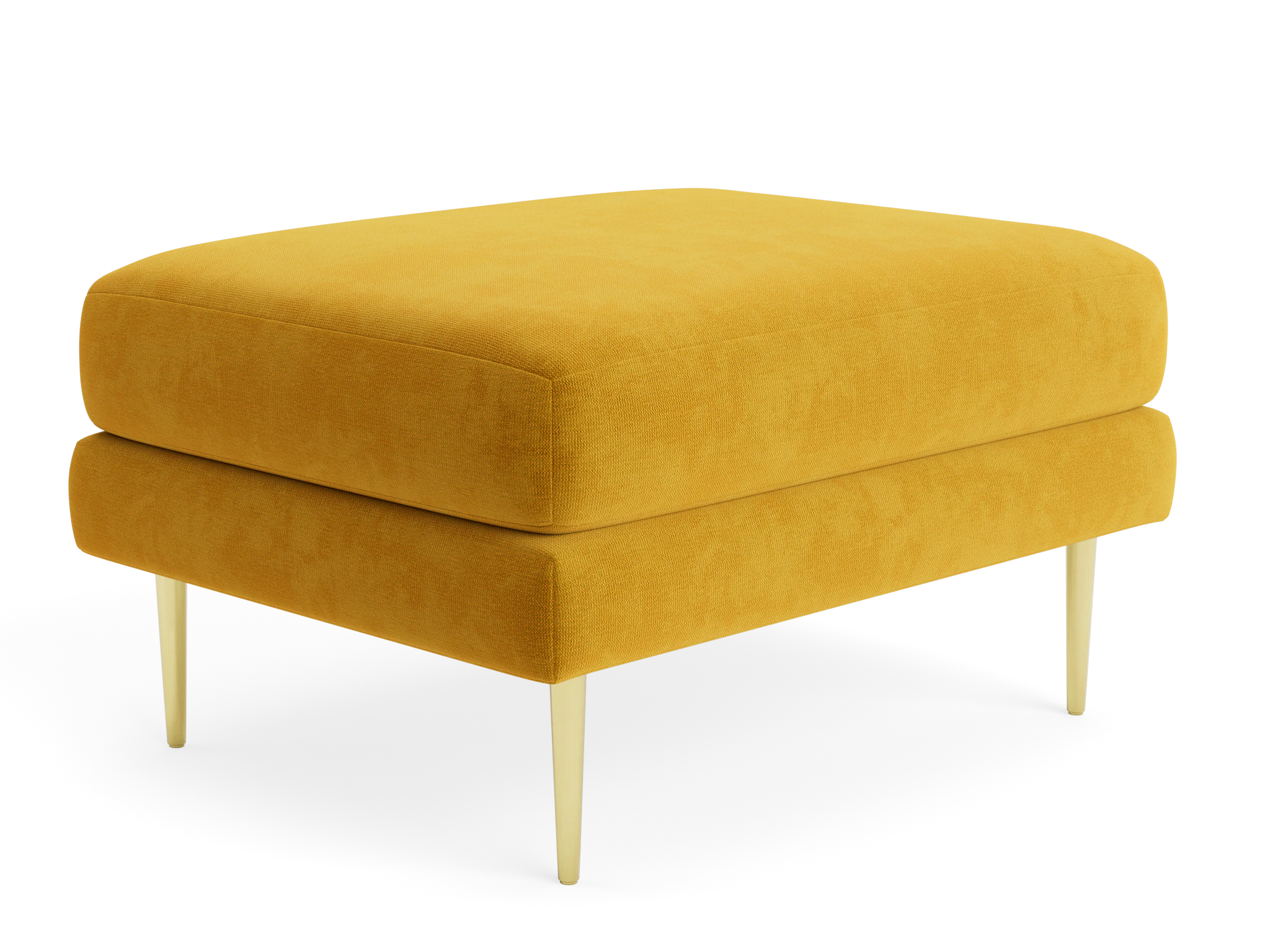aime ottoman harper amber gold