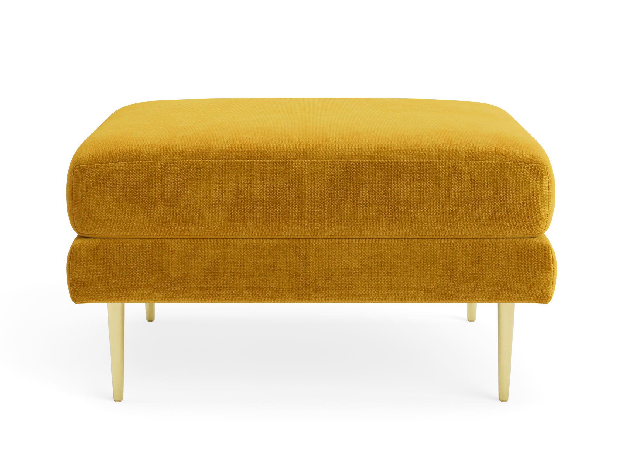 aime ottoman harper amber gold
