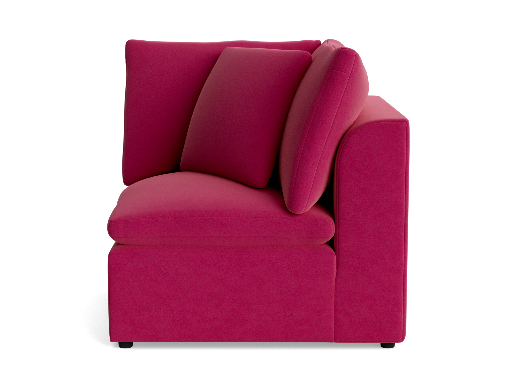 bryant petite corner chair royale berry