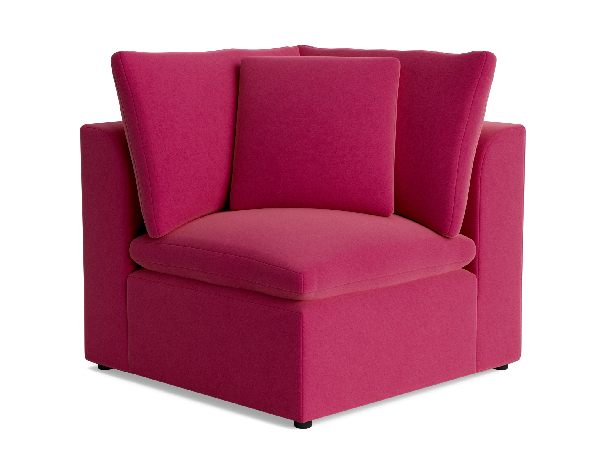 bryant petite corner chair royale berry