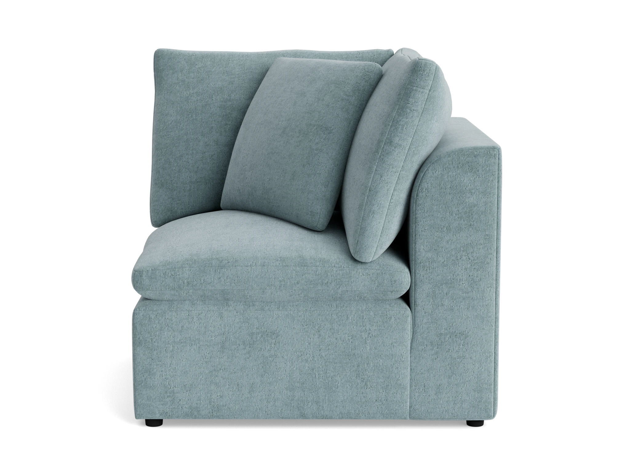 bryant petite corner chair plush mist