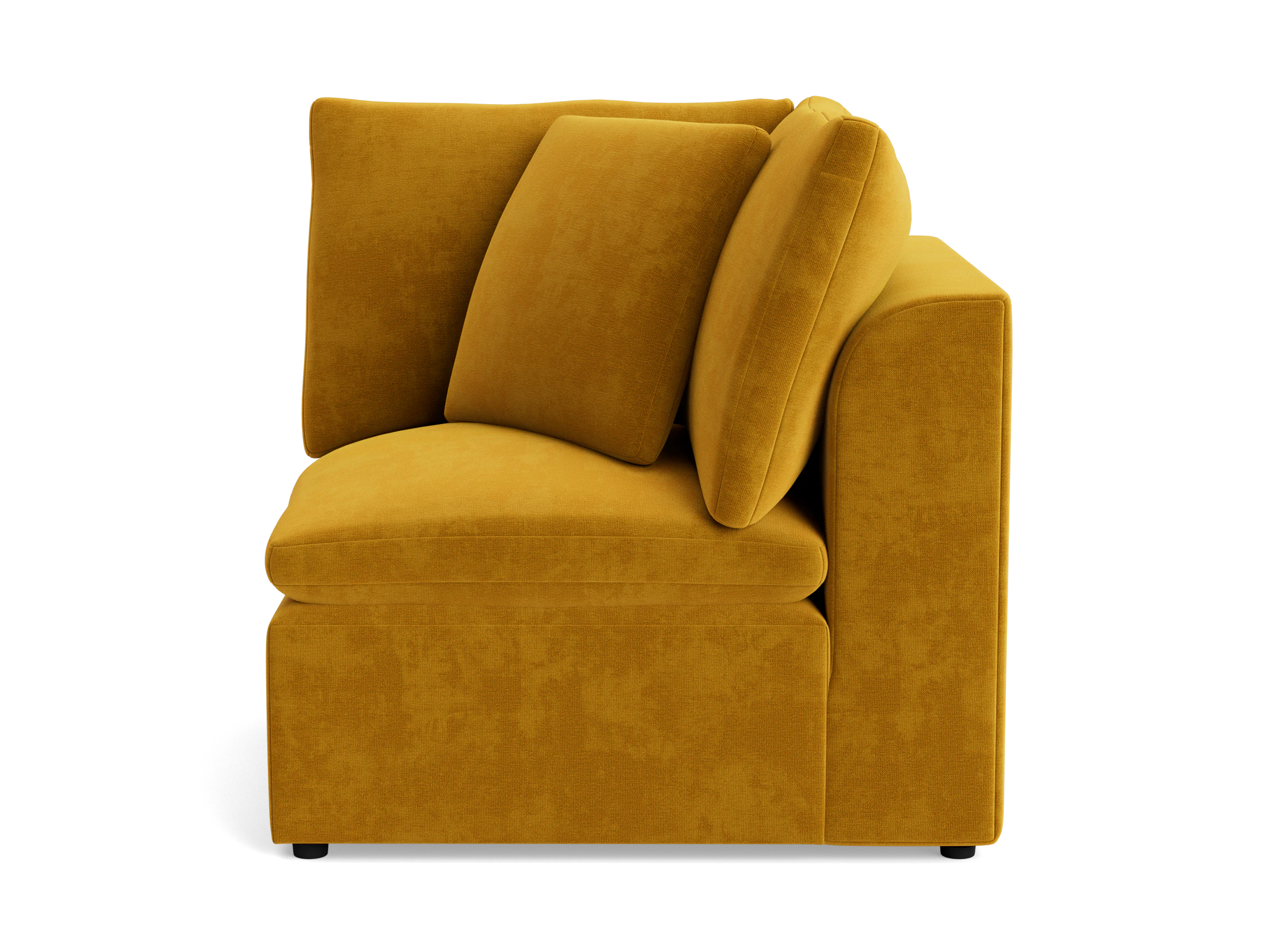 bryant petite corner chair harper amber gold