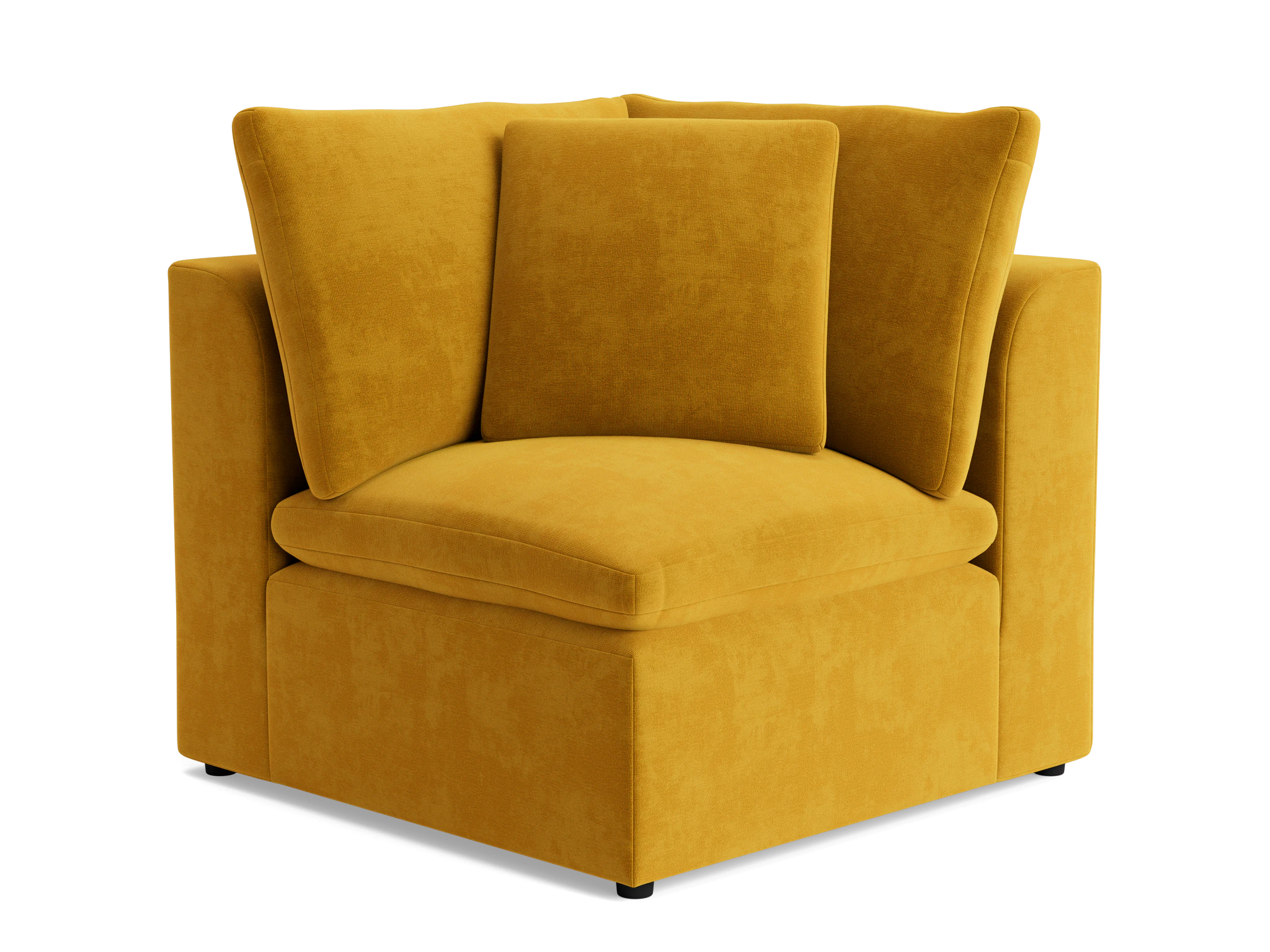 bryant petite corner chair harper amber gold